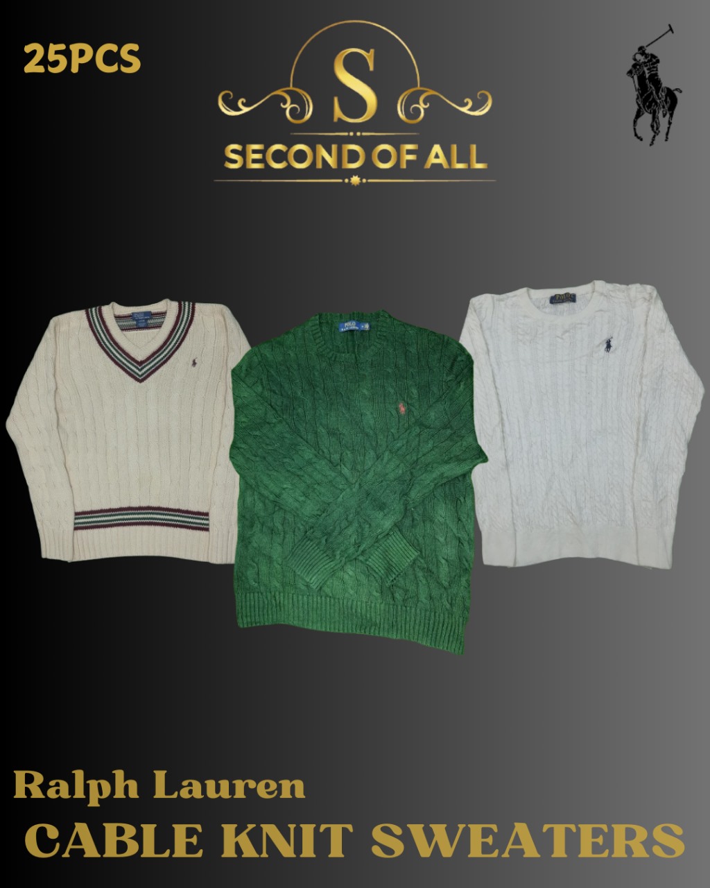 Ralph Lauren Cable Knits-25Pcs