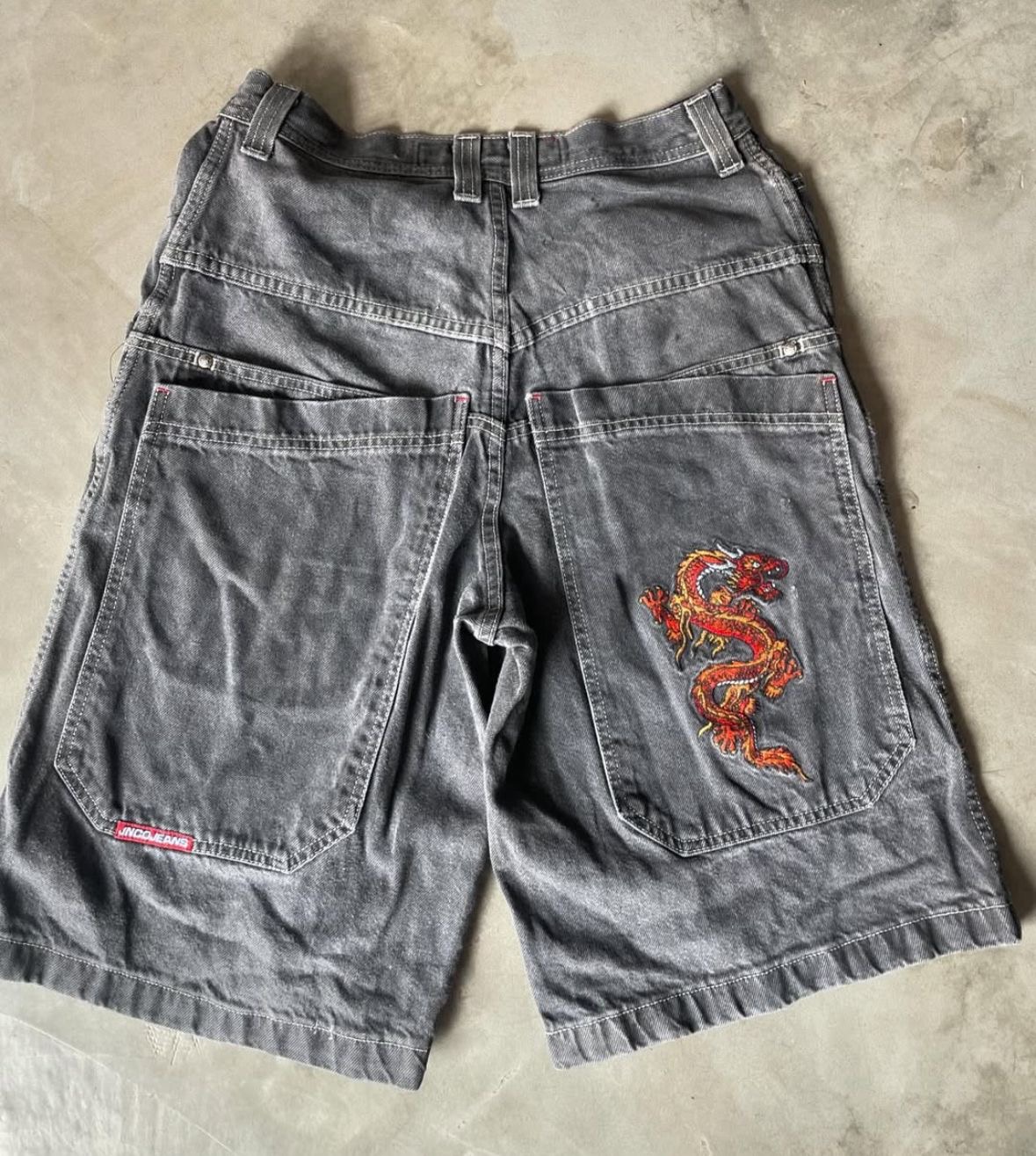 Embroidery Hiphop Short Y2K branded.