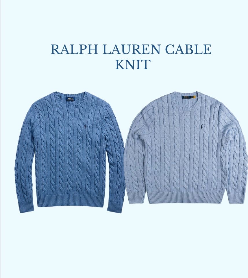 Suéteres de tricô cable Ralph Lauren - 50 peças