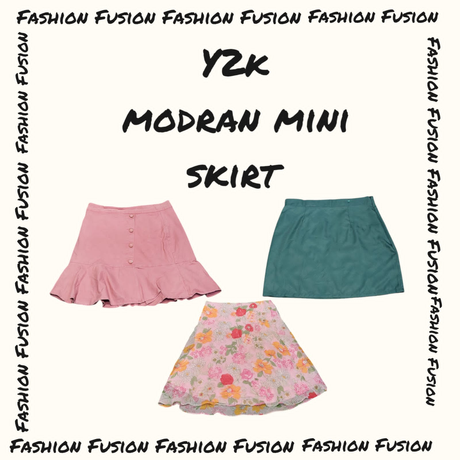 (FF-642) modren mini skirt