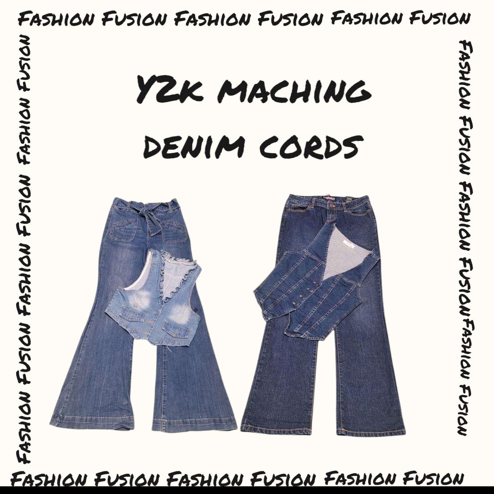 (FF-654) y2k matching Cords sets