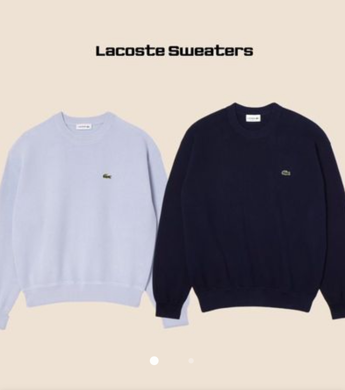 Suéteres Lacoste