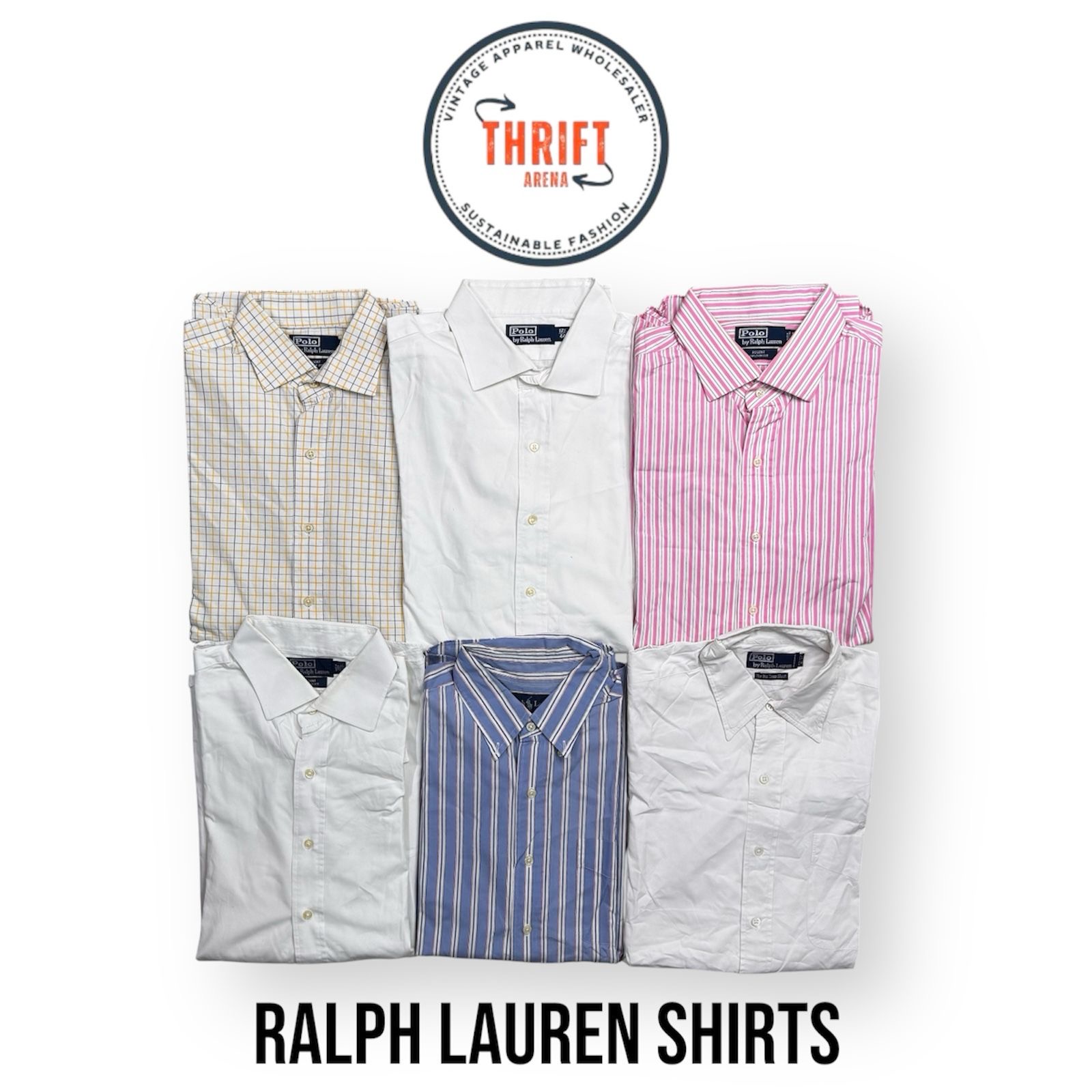 #VV807 Ralph Lauren Basic Original Shirts (Keine Stickerei) 25Stk