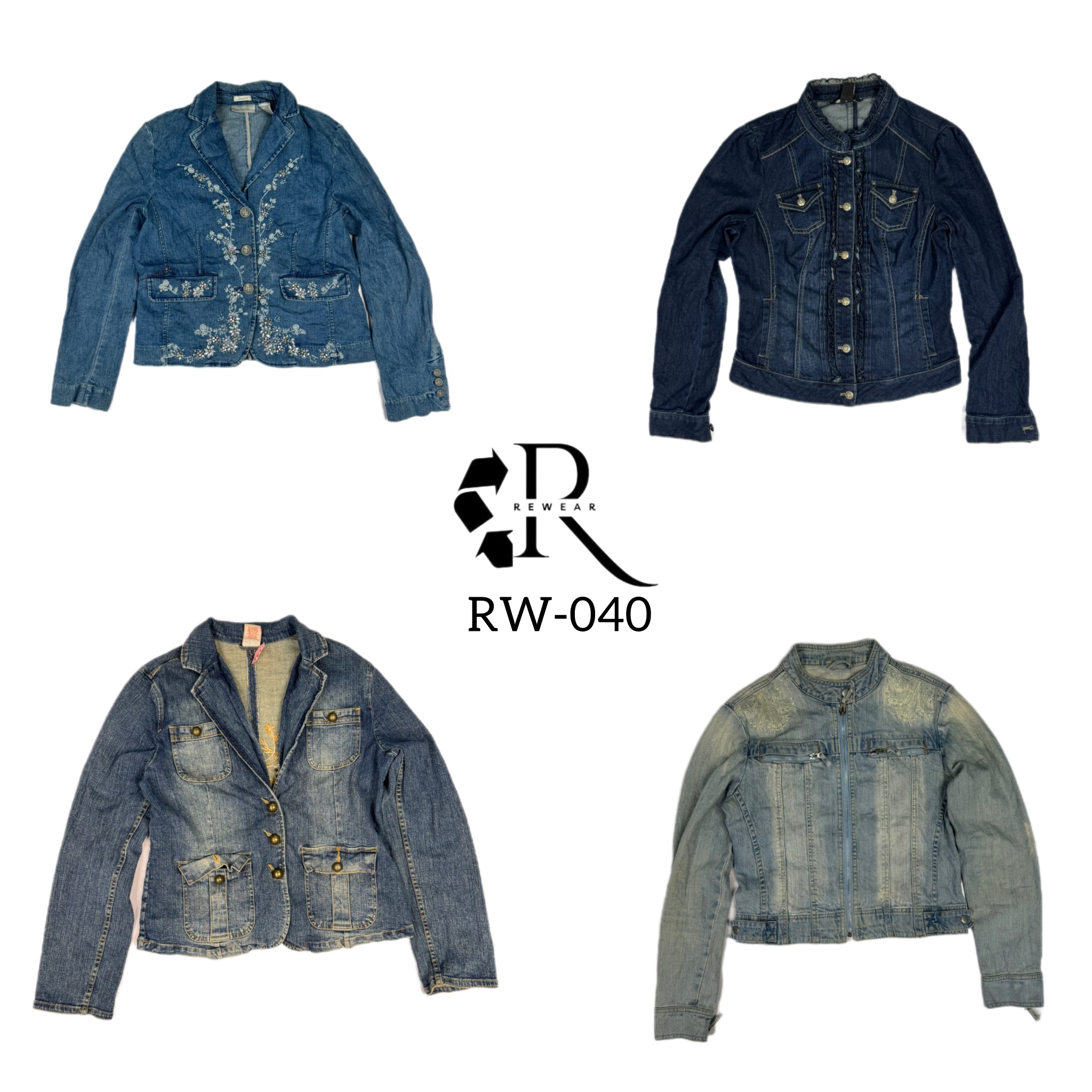 Y2K Unique Denim Jackets ( RW - 040)