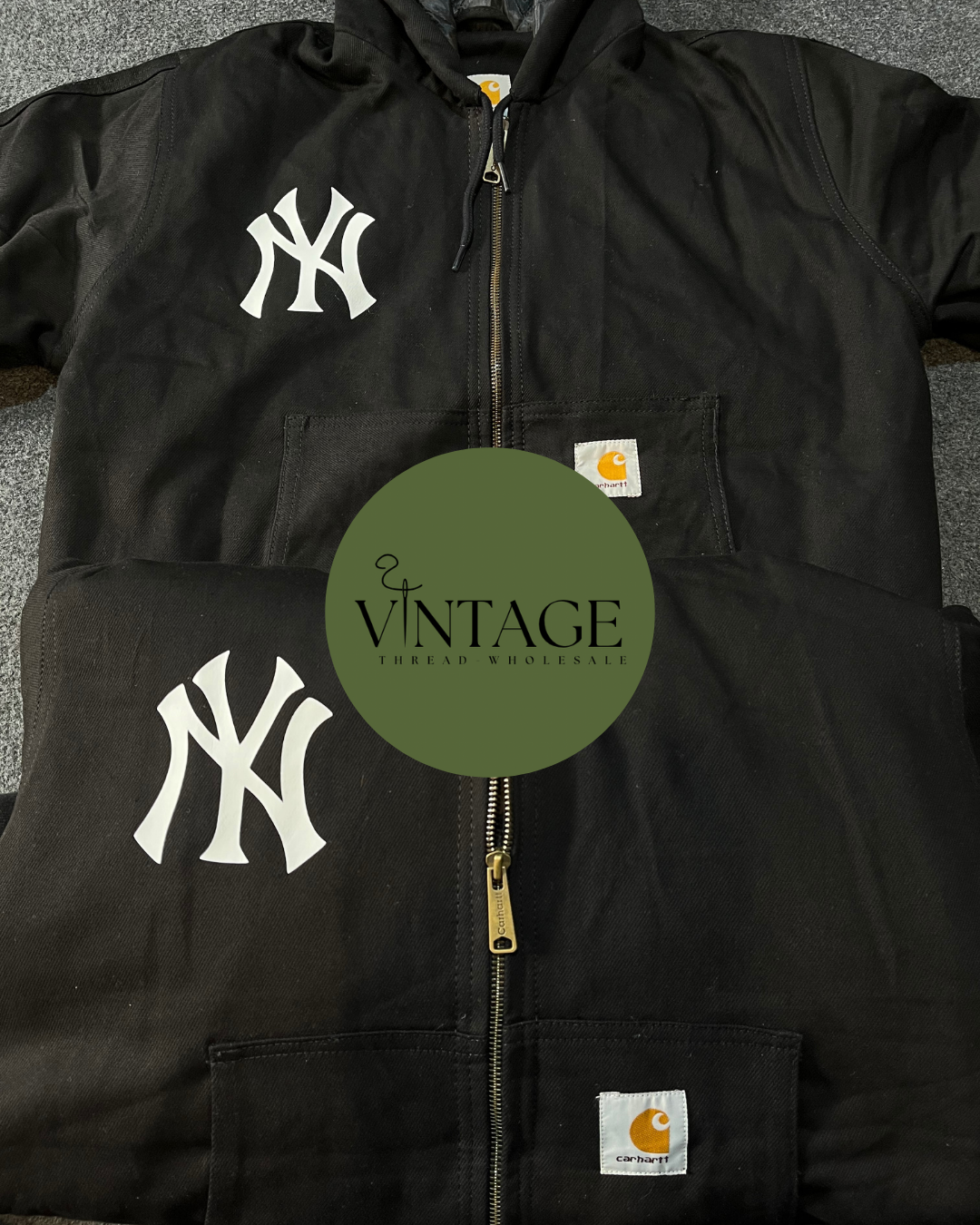 Carhartt x Yankees Jaqueta ativa preta-30-25225