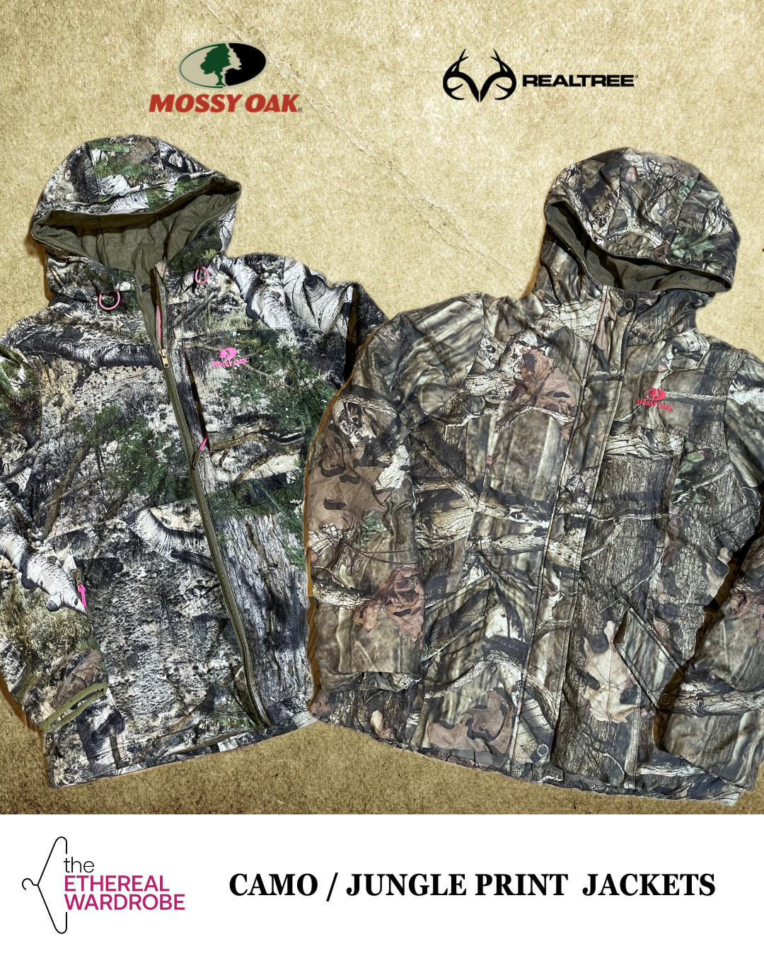 Branded Camo / Jungle Print Jackets 20pcs Mossy Oak and other brands