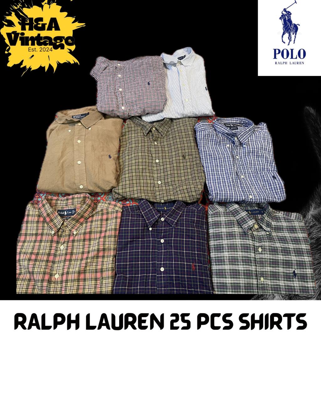 RALPH LAUREN SHIRTS 25 PCS