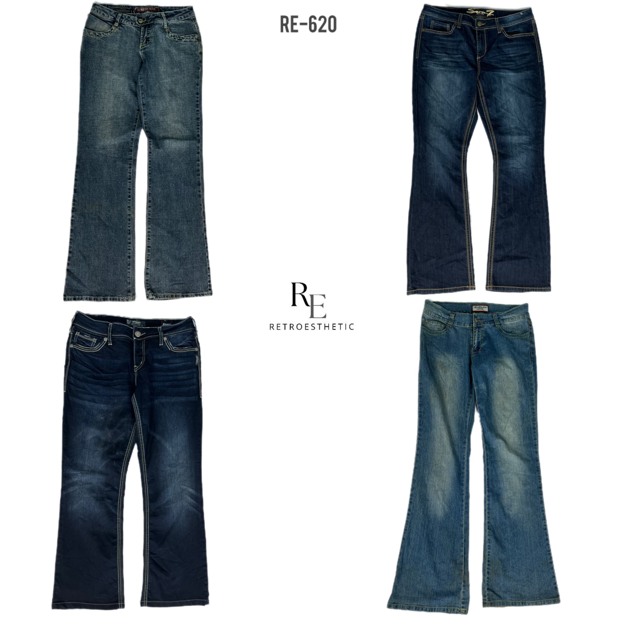 Y2K IT Girl Denim Jeans (RE-620)