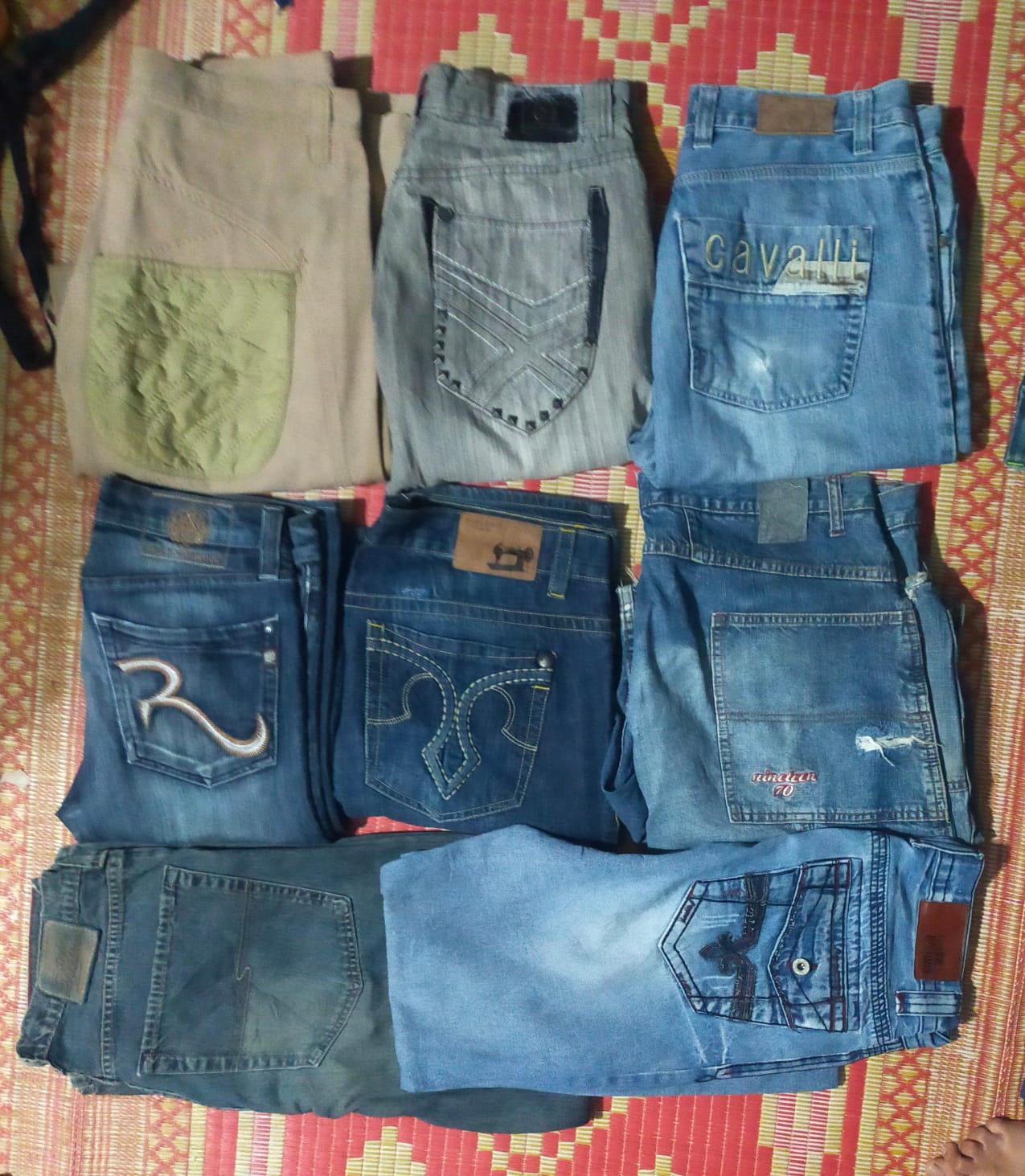 ROCK & REPUBLIC E OUTRAS MARCAS MISTAS DE JEANS TOTAL 12 PEÇAS (ID 338)