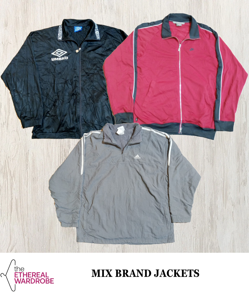 Mixed Brand Jackets incl. Nike, Adidas, Reebok, Umbro and Kappa 20pcs