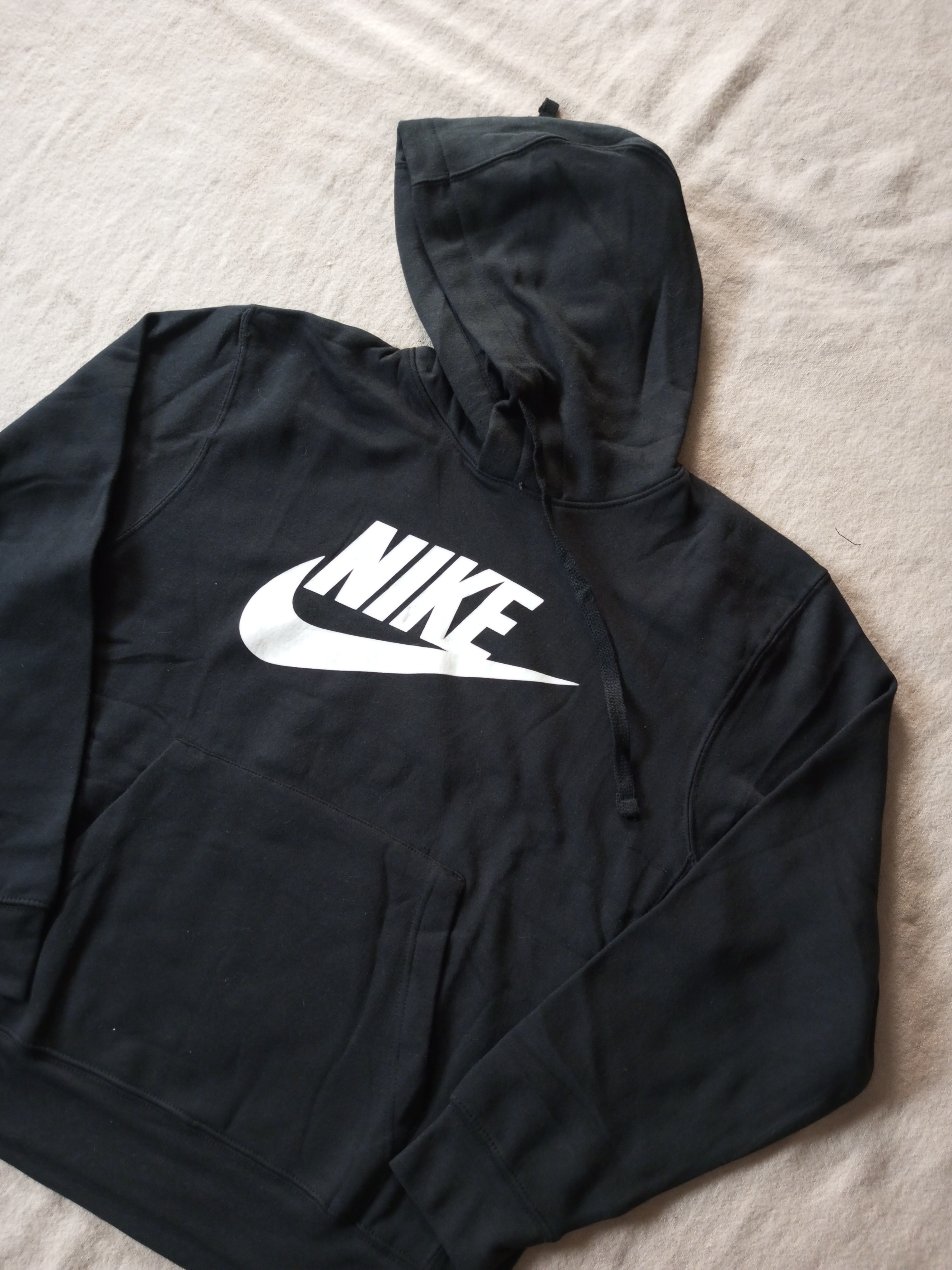 Nike Rework Style Felpe Nere con Cappuccio 20 pz