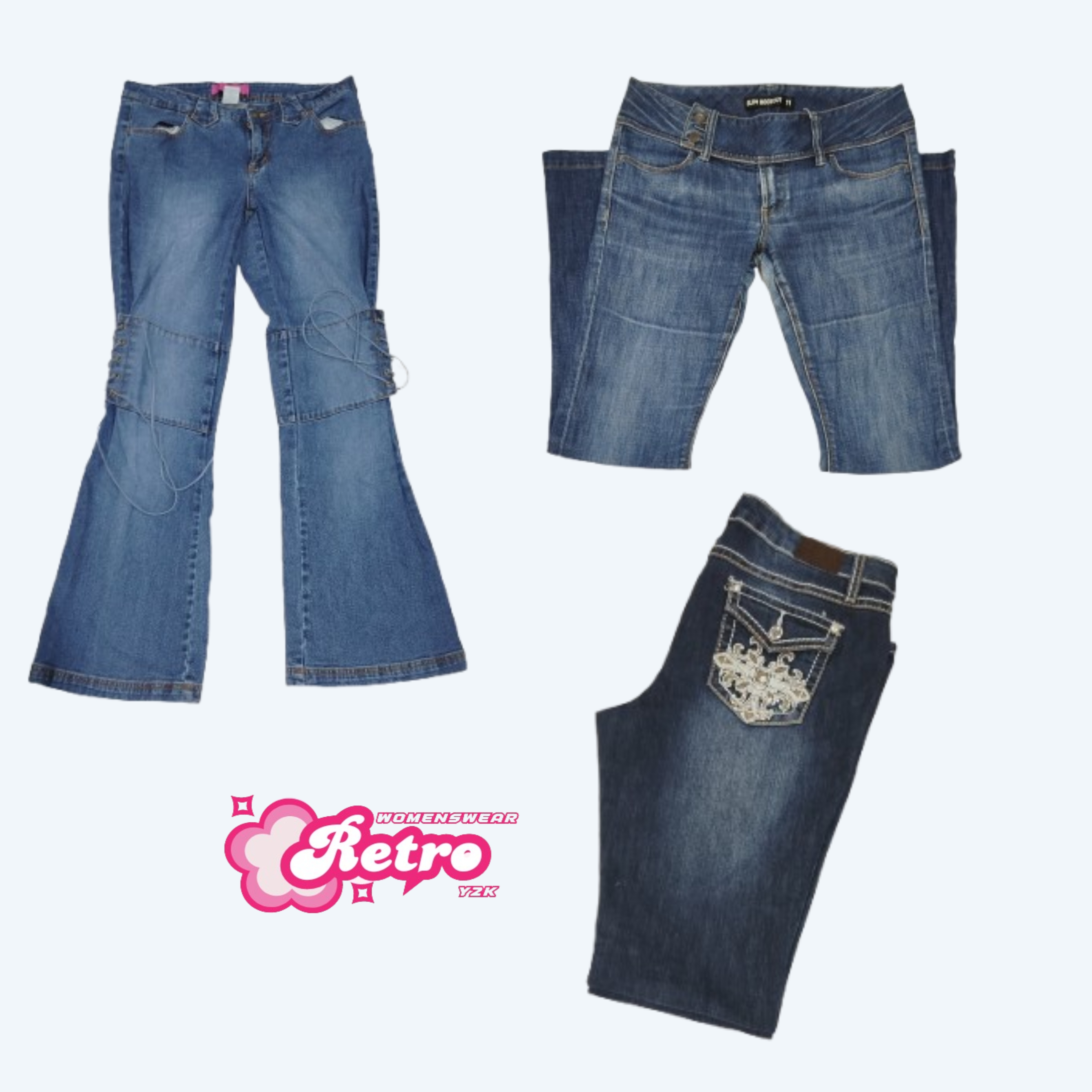 Jeans flare all american Y2K