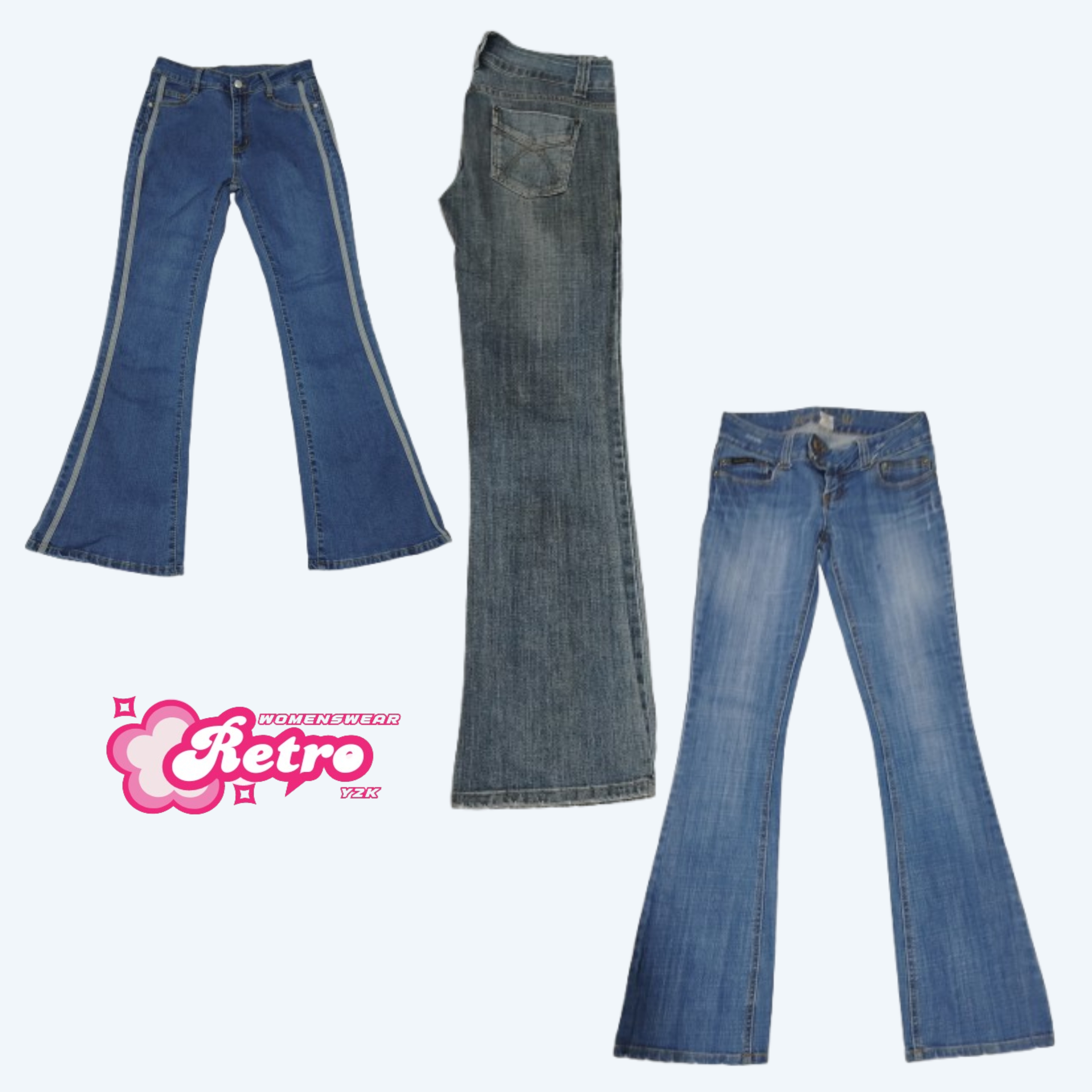 Y2k It Girl Denim Flared jeans