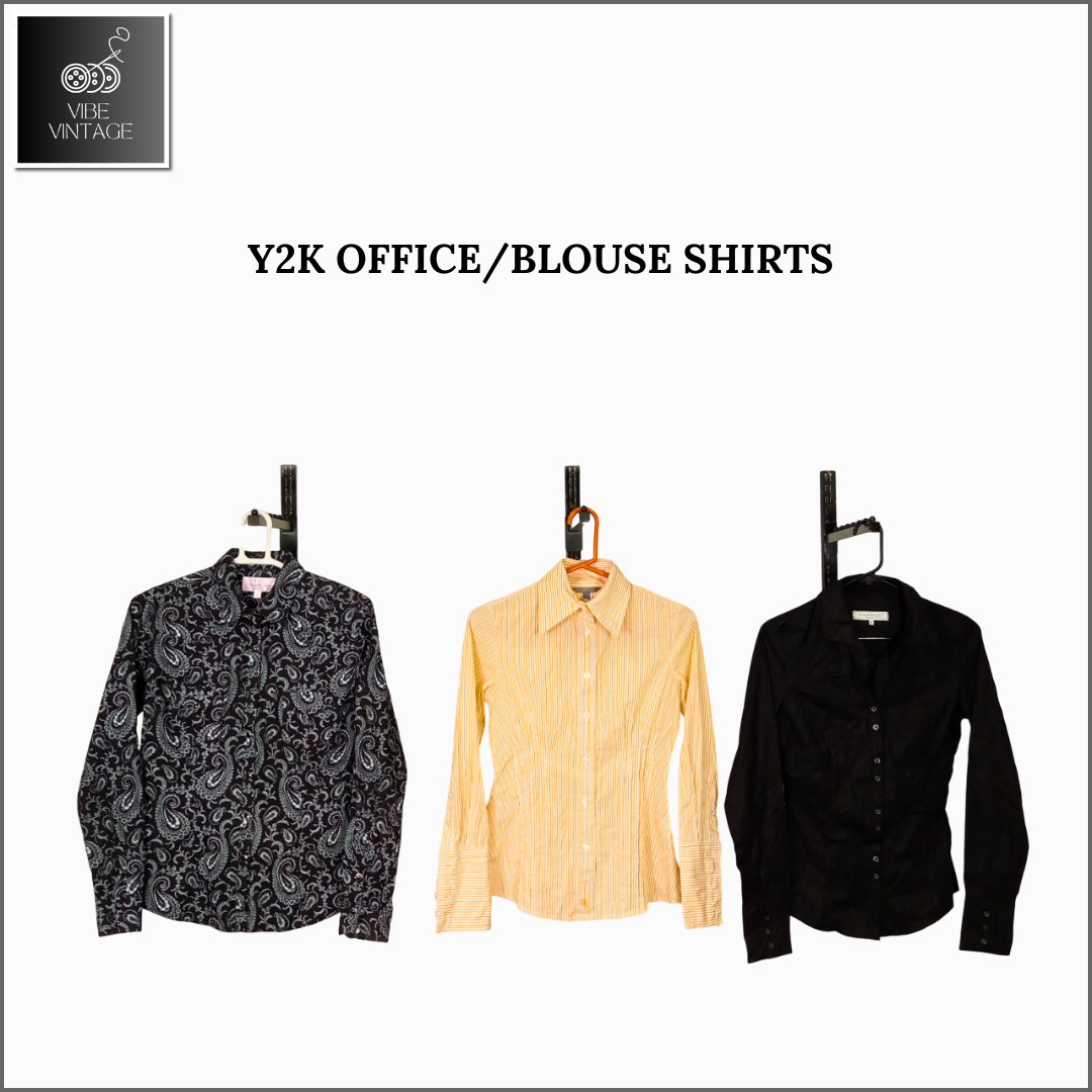 Y2K OFFICE SHIRTS/BLOUSE SHIRTS- 24 PCS