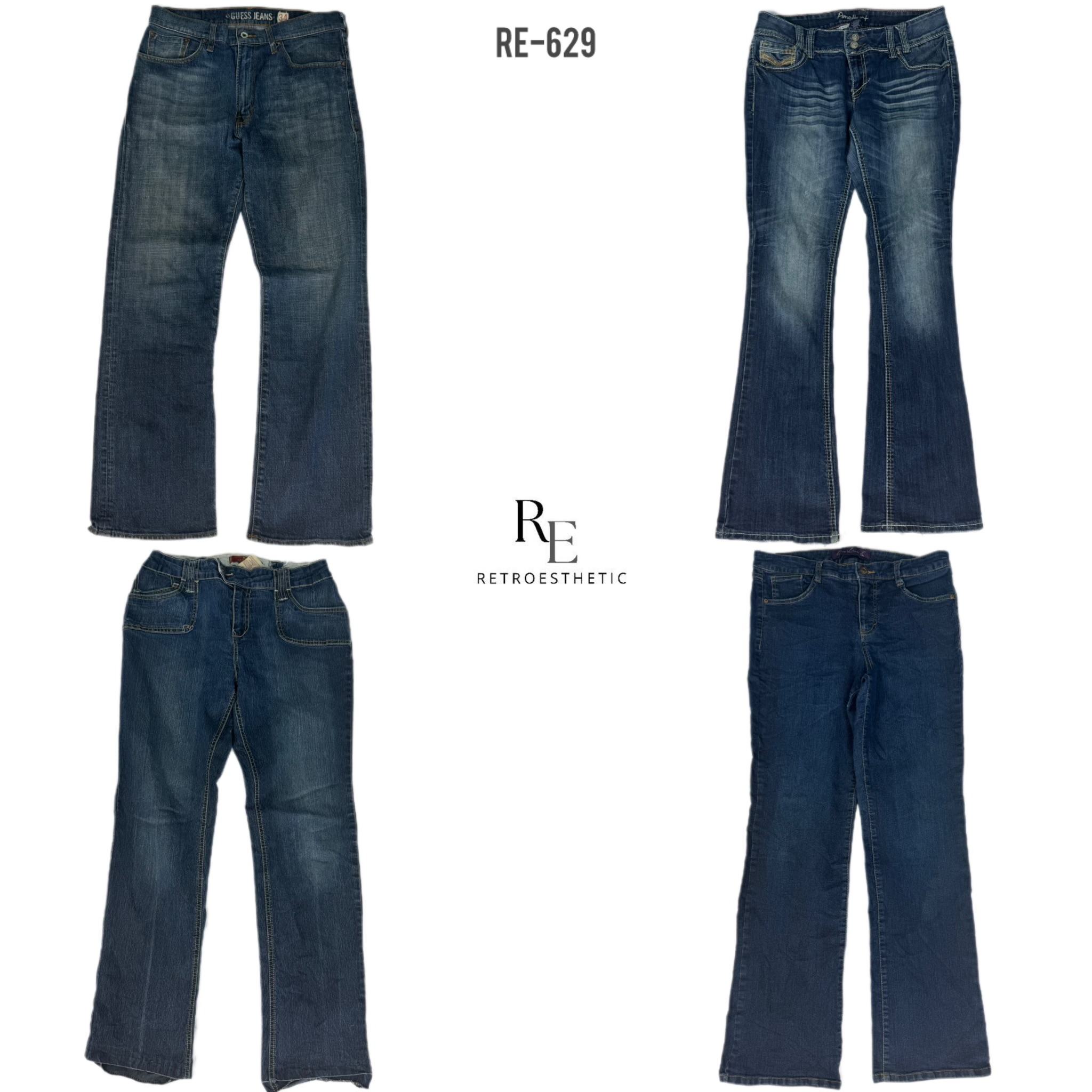 Y2K IT Girl Denim Jeans (RE-629)