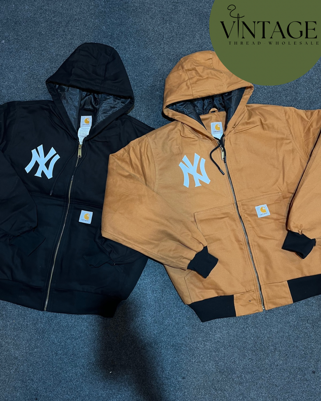 Carhartt x Yankees jaquetas ativas de estilo rework - 15-26225