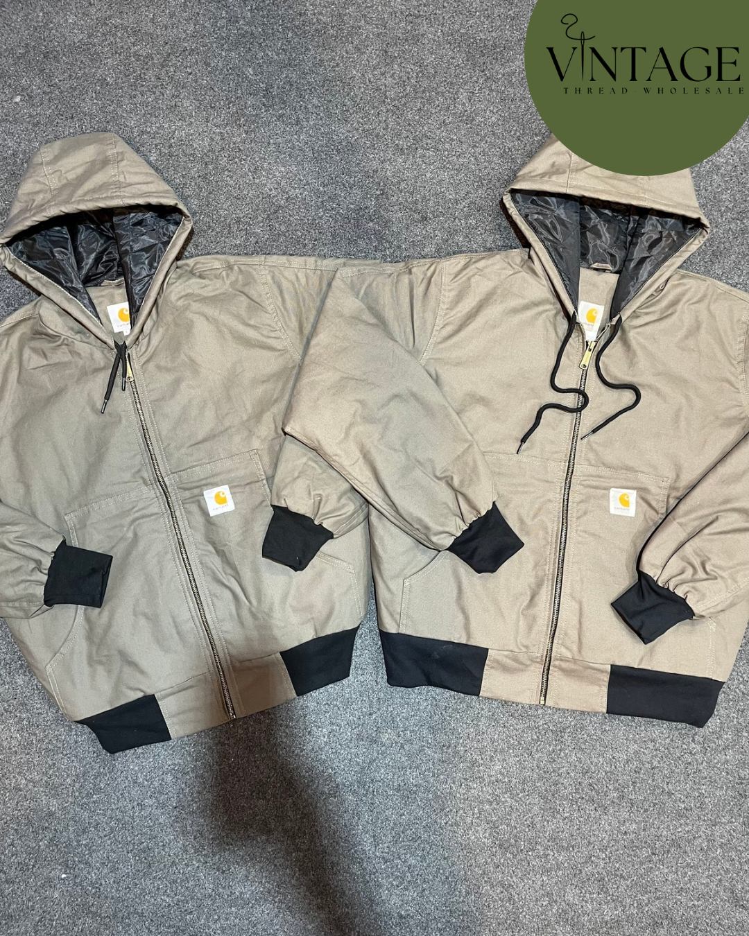 Carhartt rework style Olive active jackets-15-26225