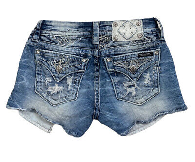 Miss me rock revival true religion mini short