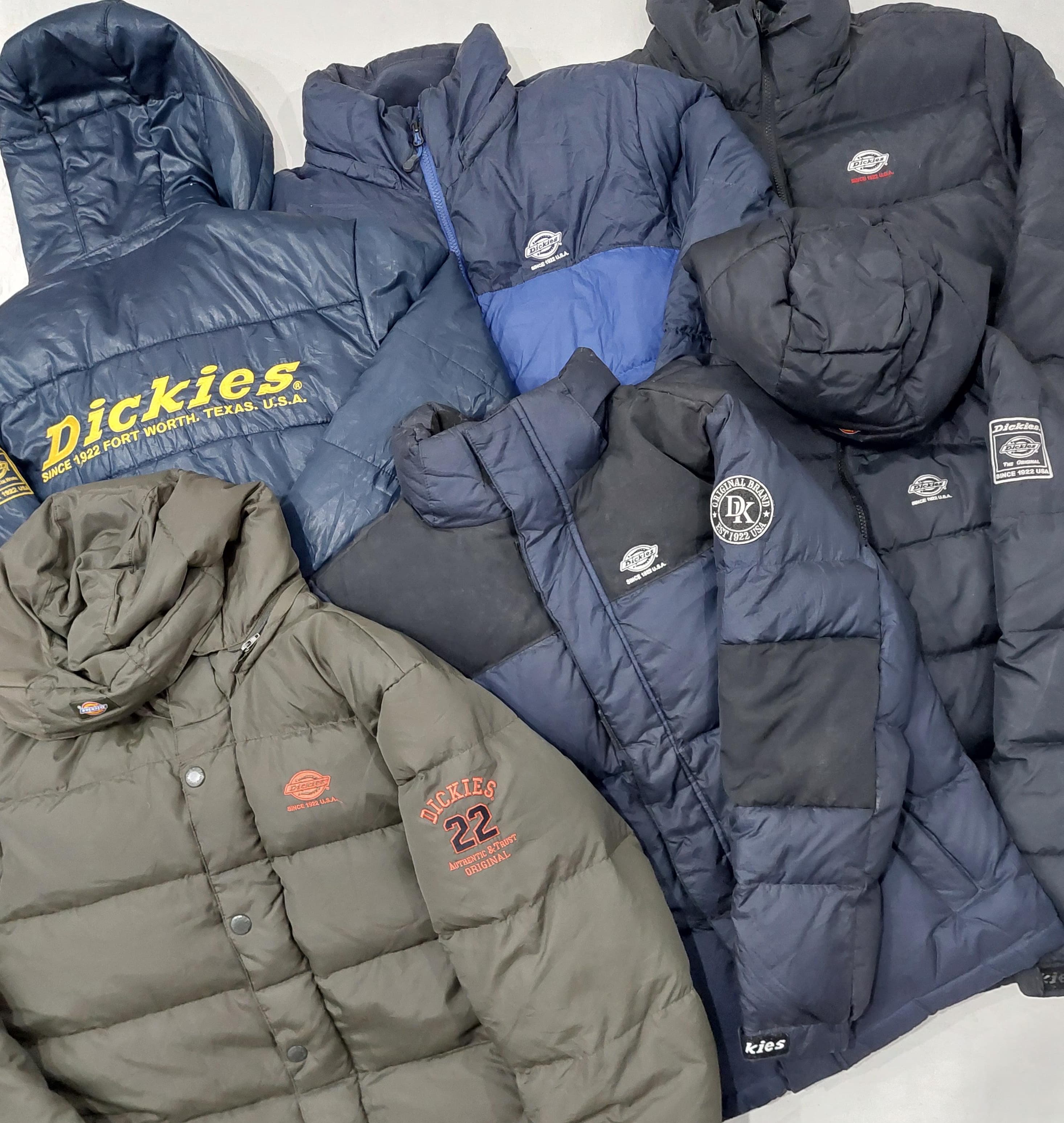 Chaquetas Puffer Dickies de Marca - 10 Piezas