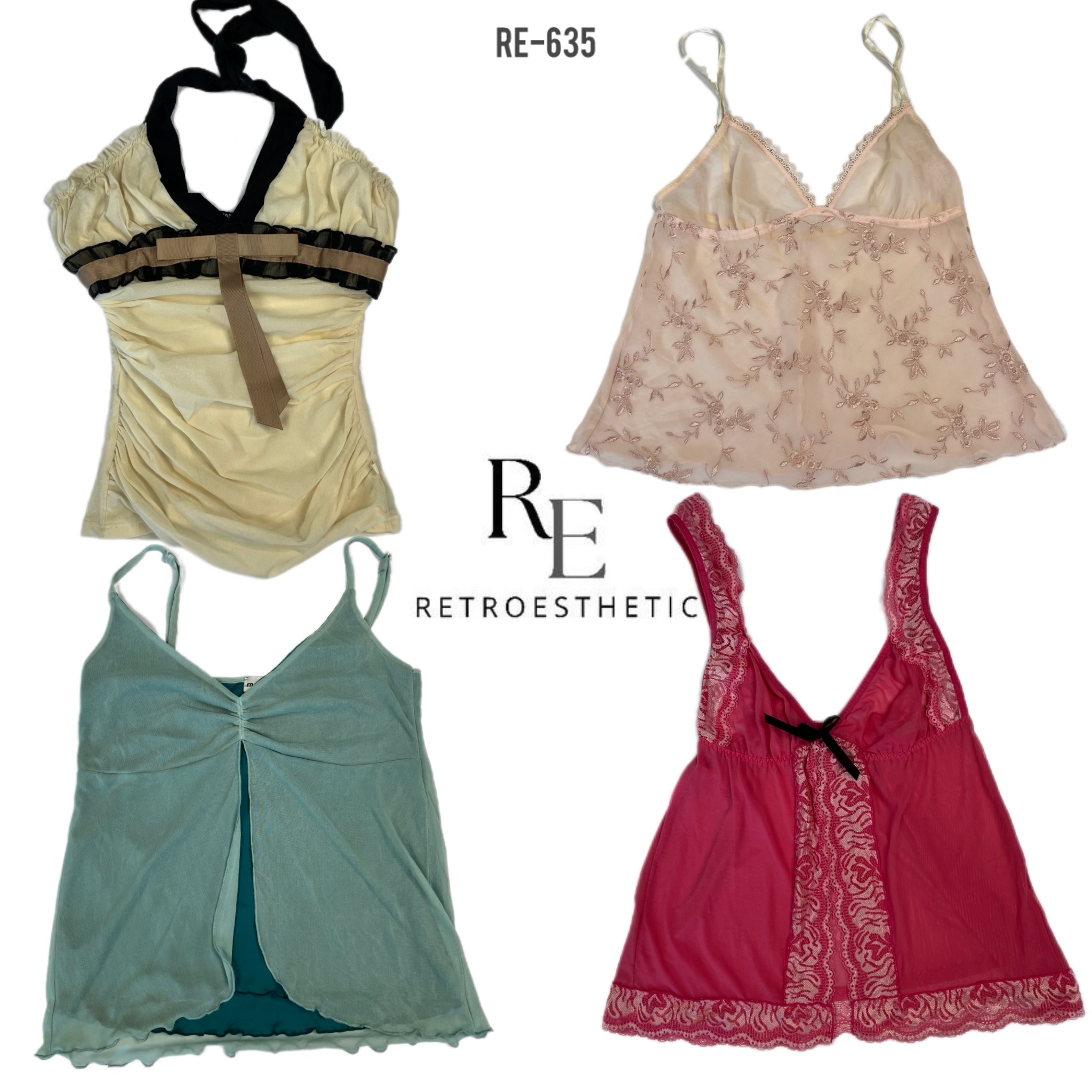 Y2K Cutesy Mix Cami Tops (RE-635)