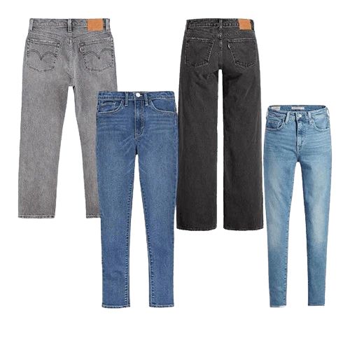 100xLadies Levi's Jeans