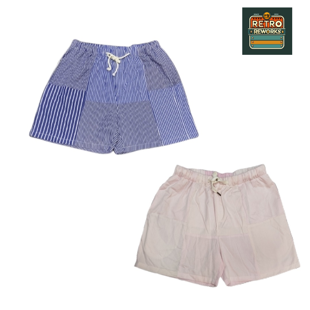 SS25 Reworked Cotton Patchwork Boxer Shorts