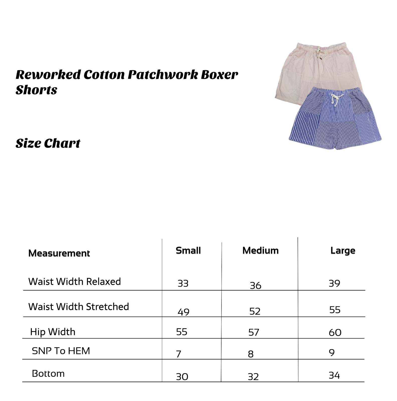 SS25 Reworked Cotton Patchwork Boxer Shorts