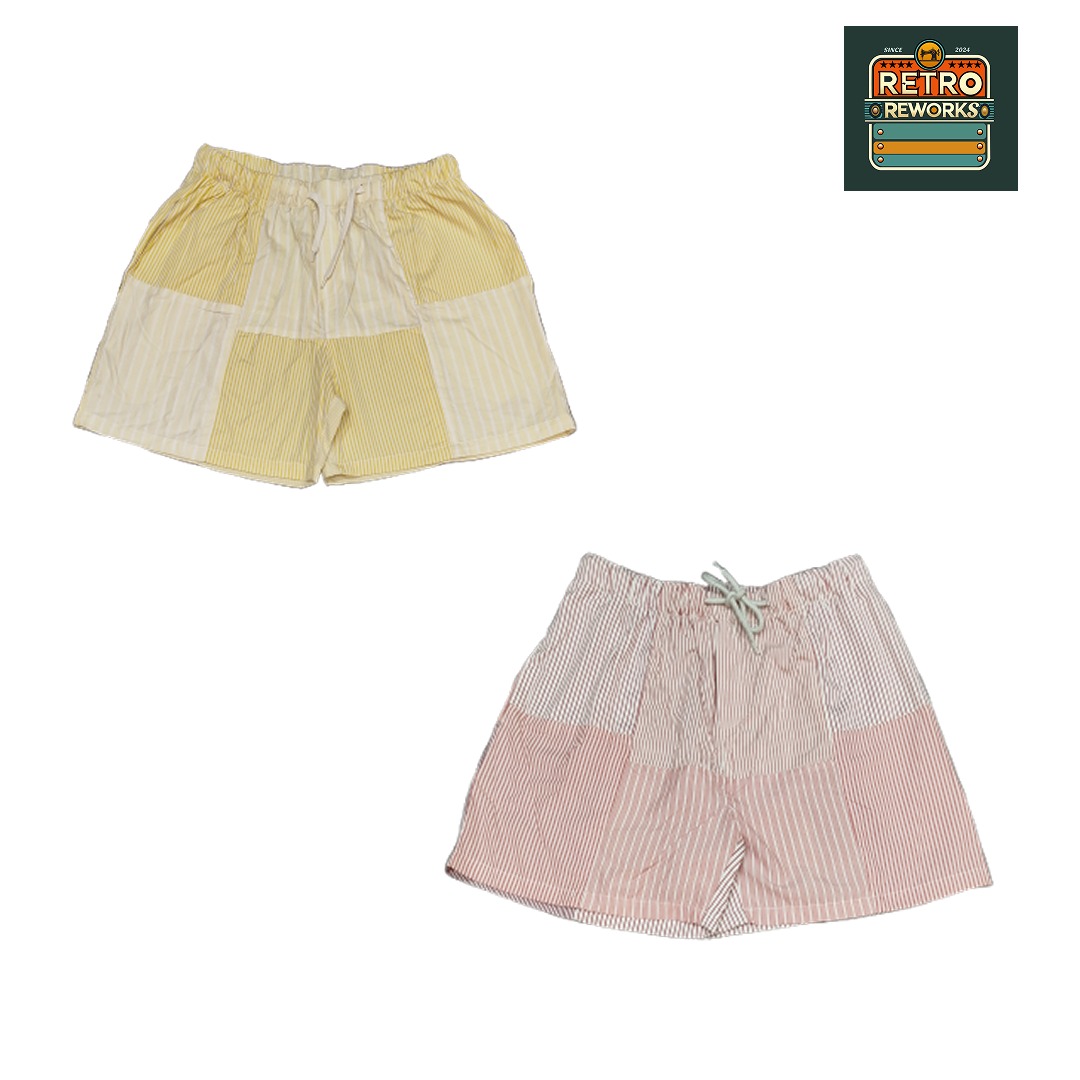 SS25 Reworked Cotton Patchwork Boxer Shorts