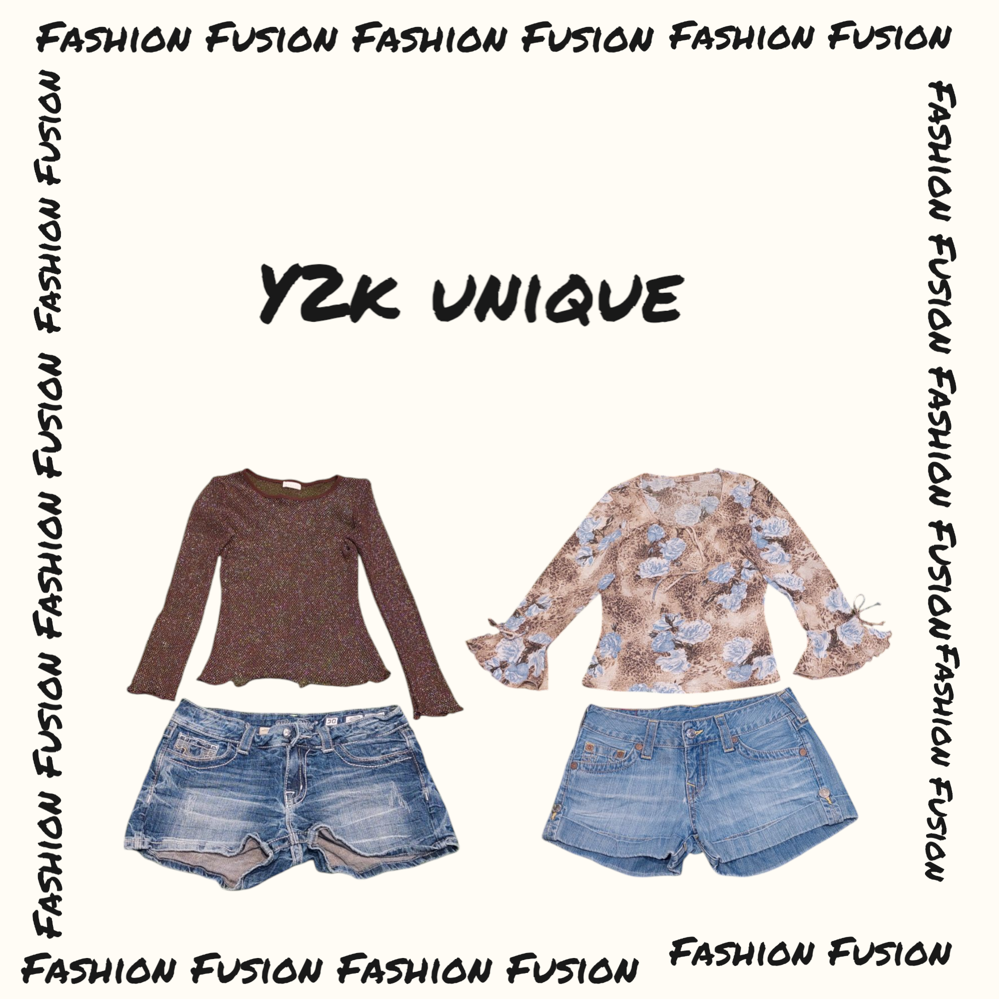 (FF-666) y2k sexy Shorts-Tops