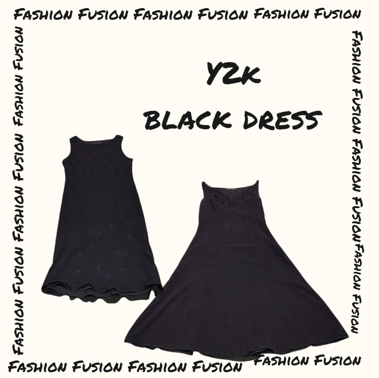 (FF-672) robe noire y2k