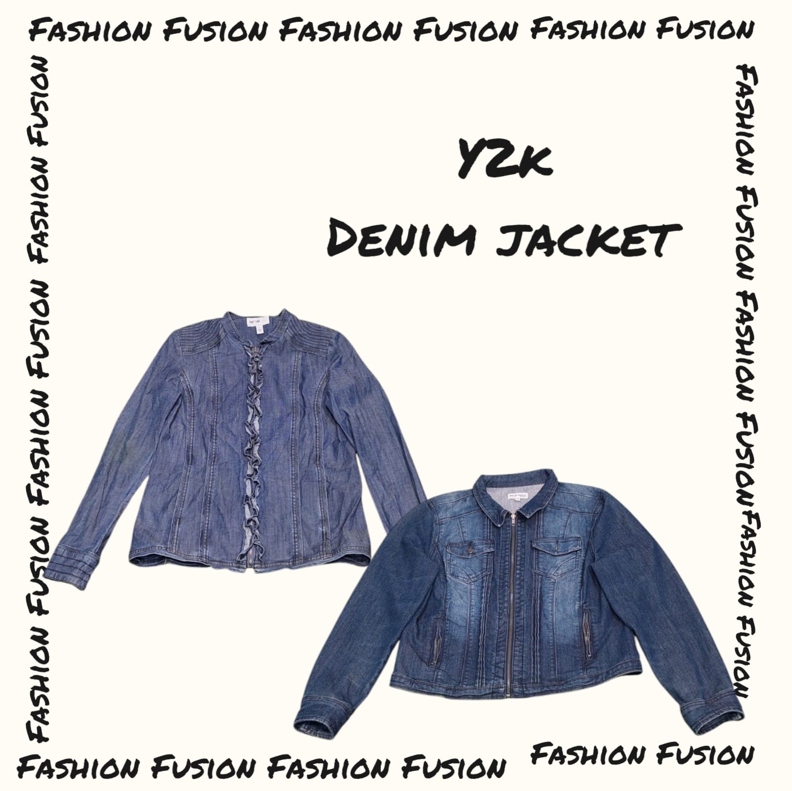 (FF-675) y2k Jeansjacke