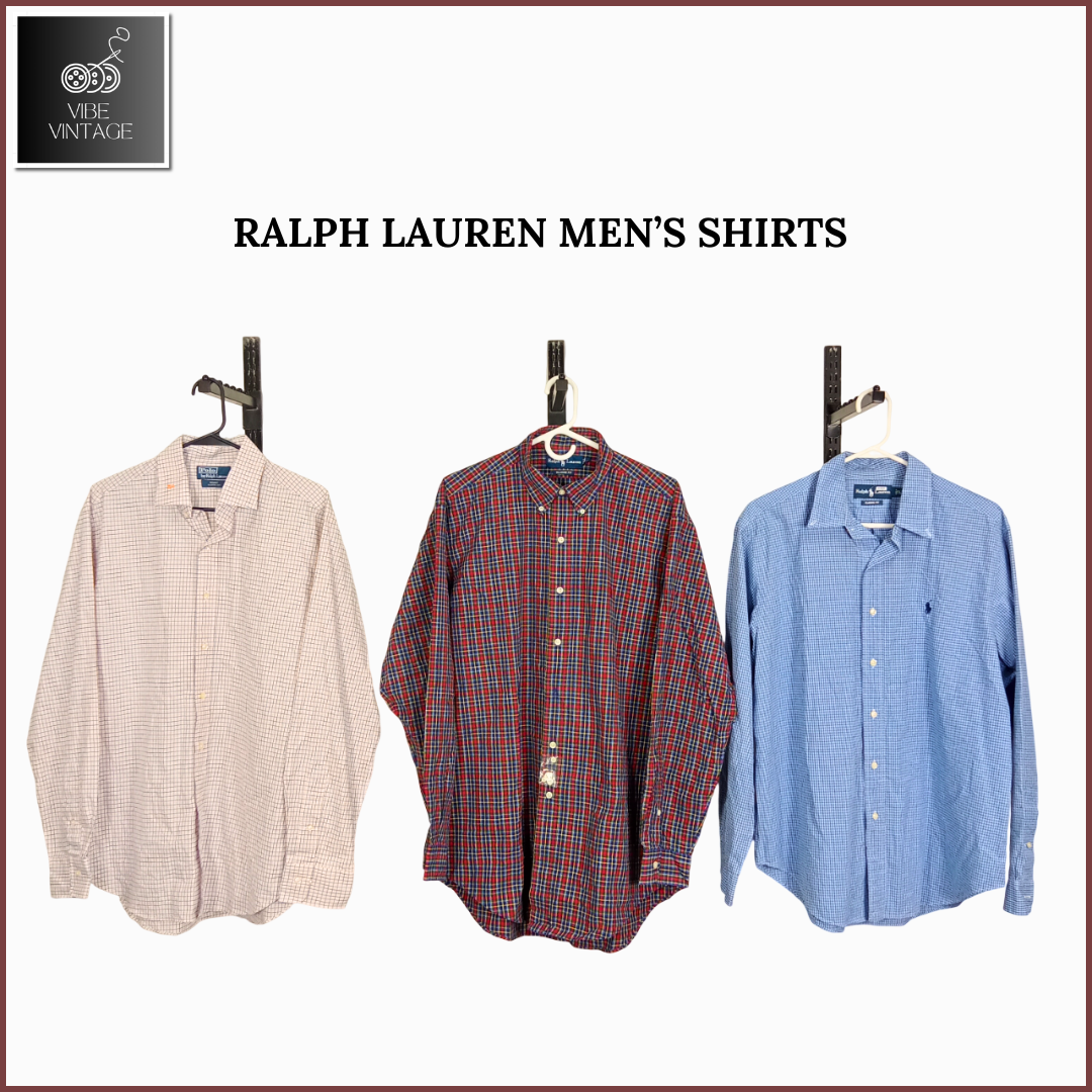 RALPH LAUREN HERRENHEMDEN - 10 STÜCK