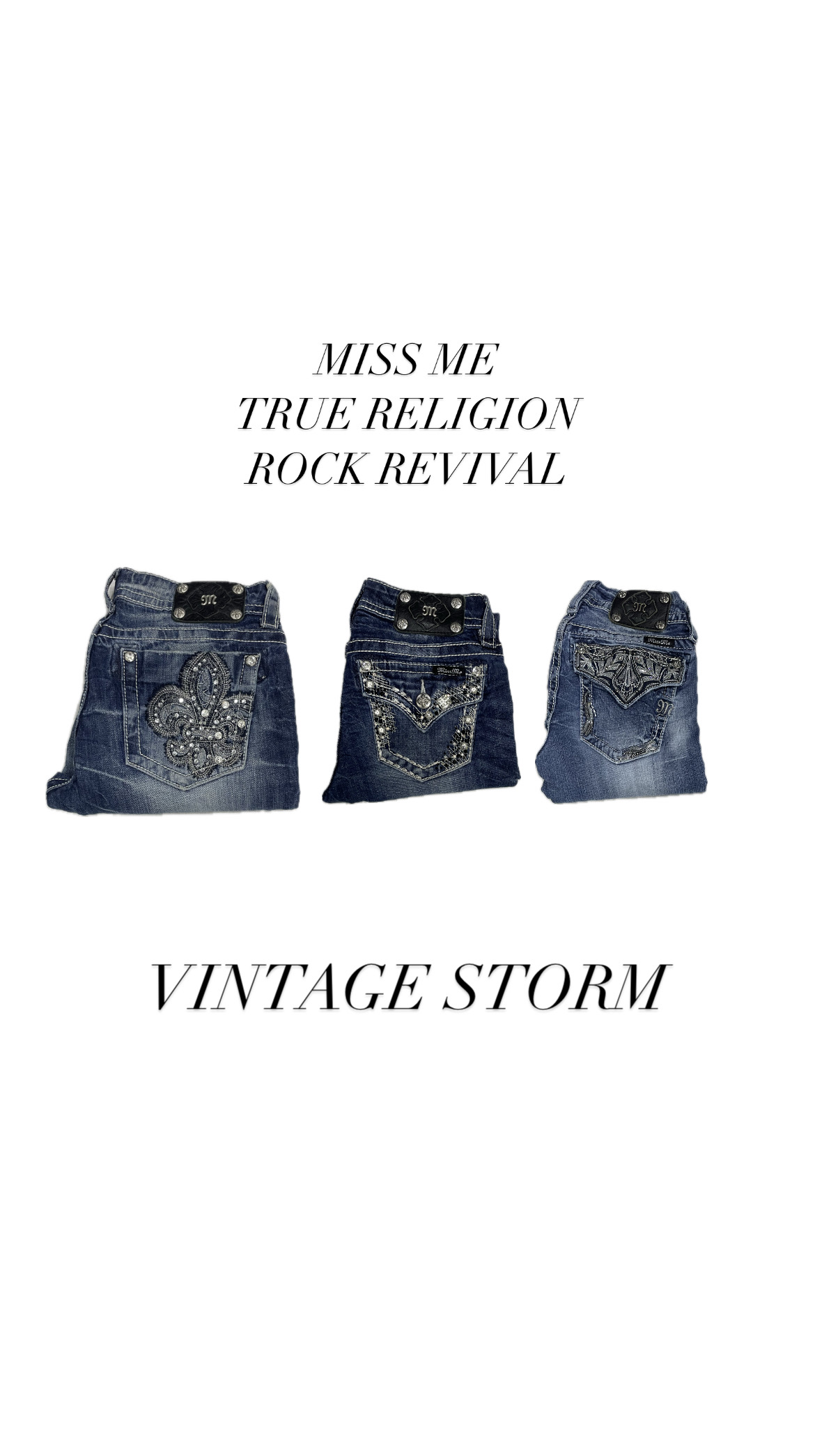 Miss Me Rock Revival True Religion Jeans