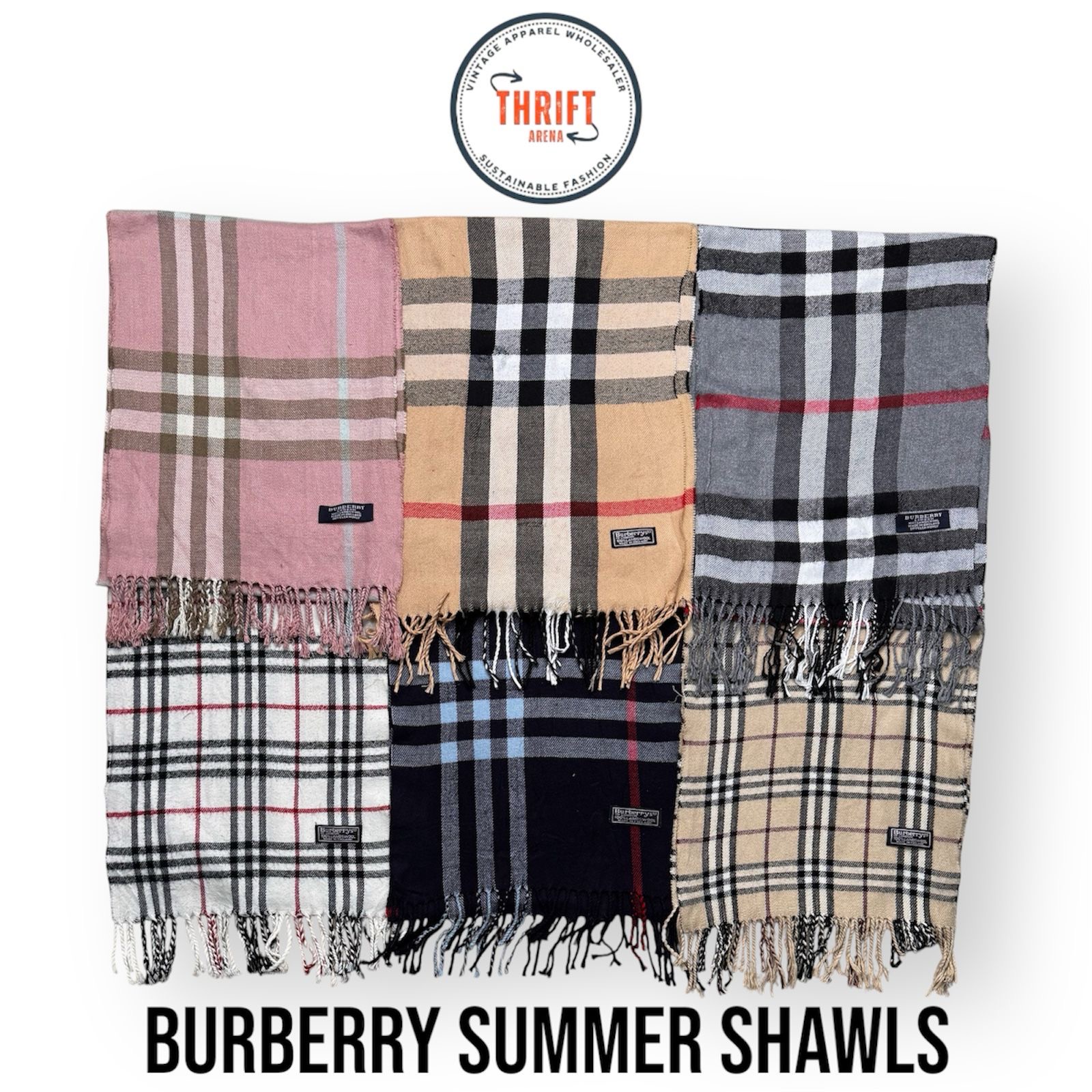 #VV818 Pashminas de Verão Burberry 10PCs