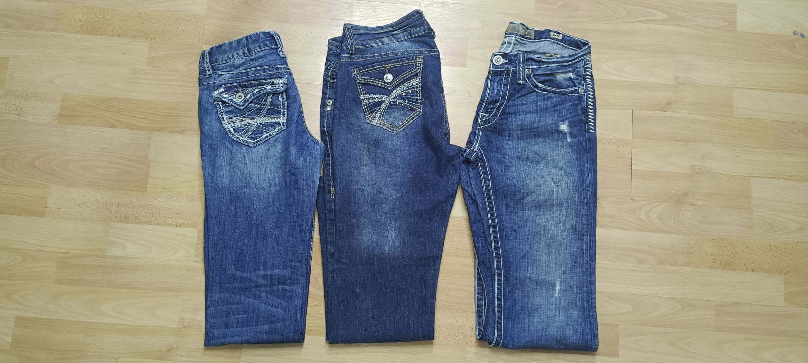 G0152 Jeans Flare Decorati Y2K - 14 pezzi