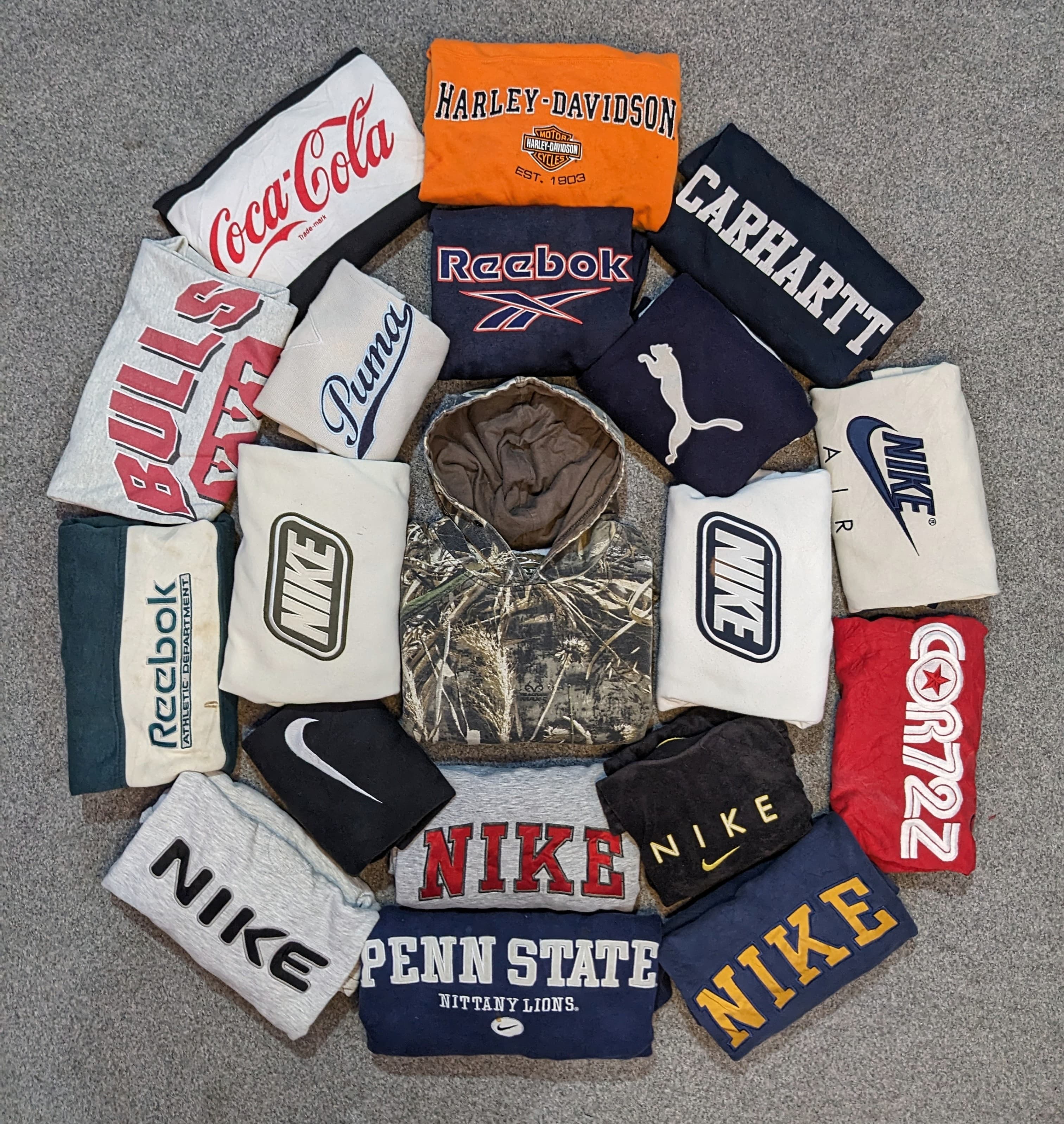 Vintage große bestickte Sweatshirts