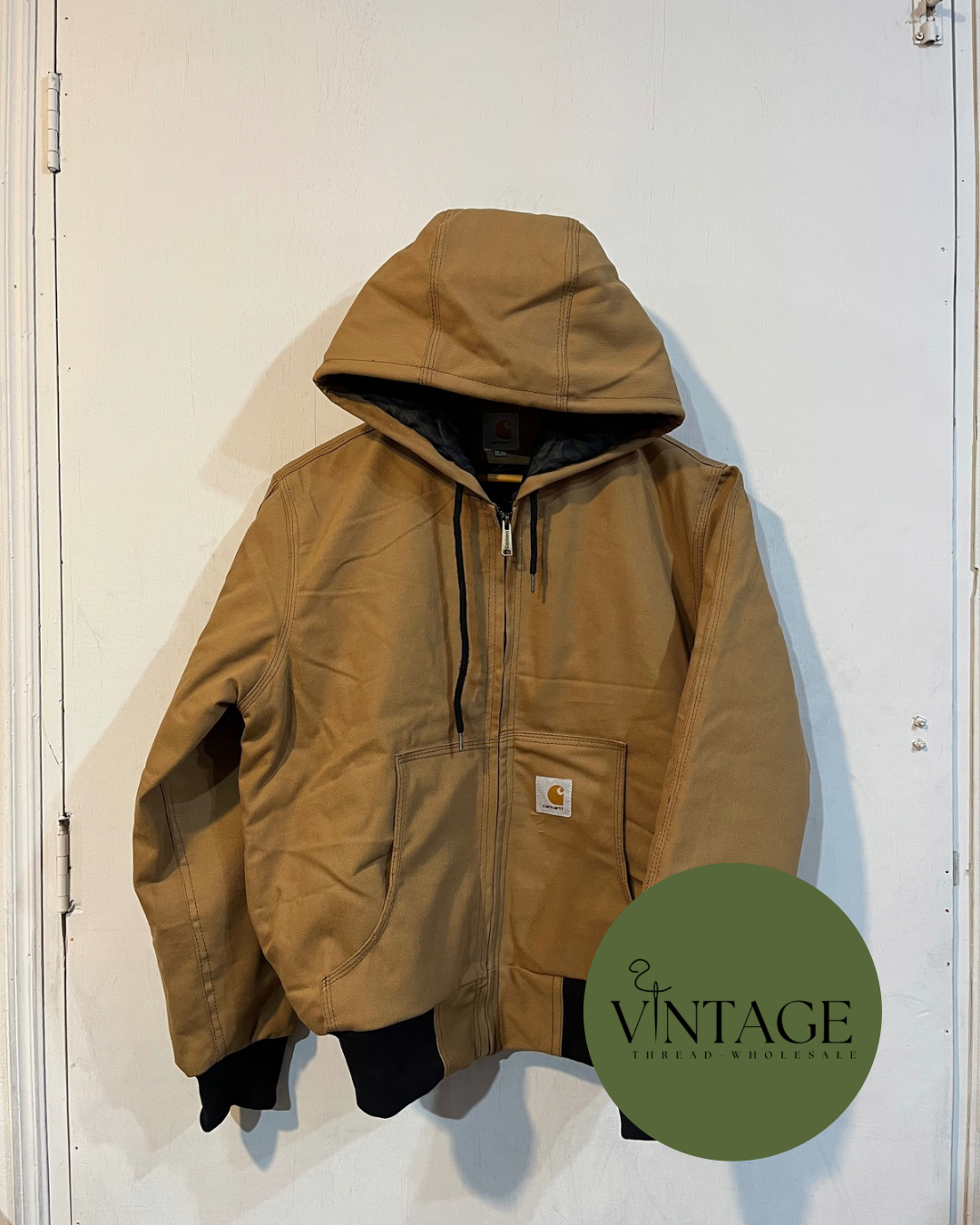 Giacca con cappuccio beige in stile rework Carhartt - 15 pezzi