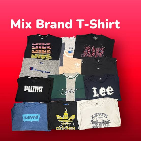 100x T-shirts Mix brand S2B