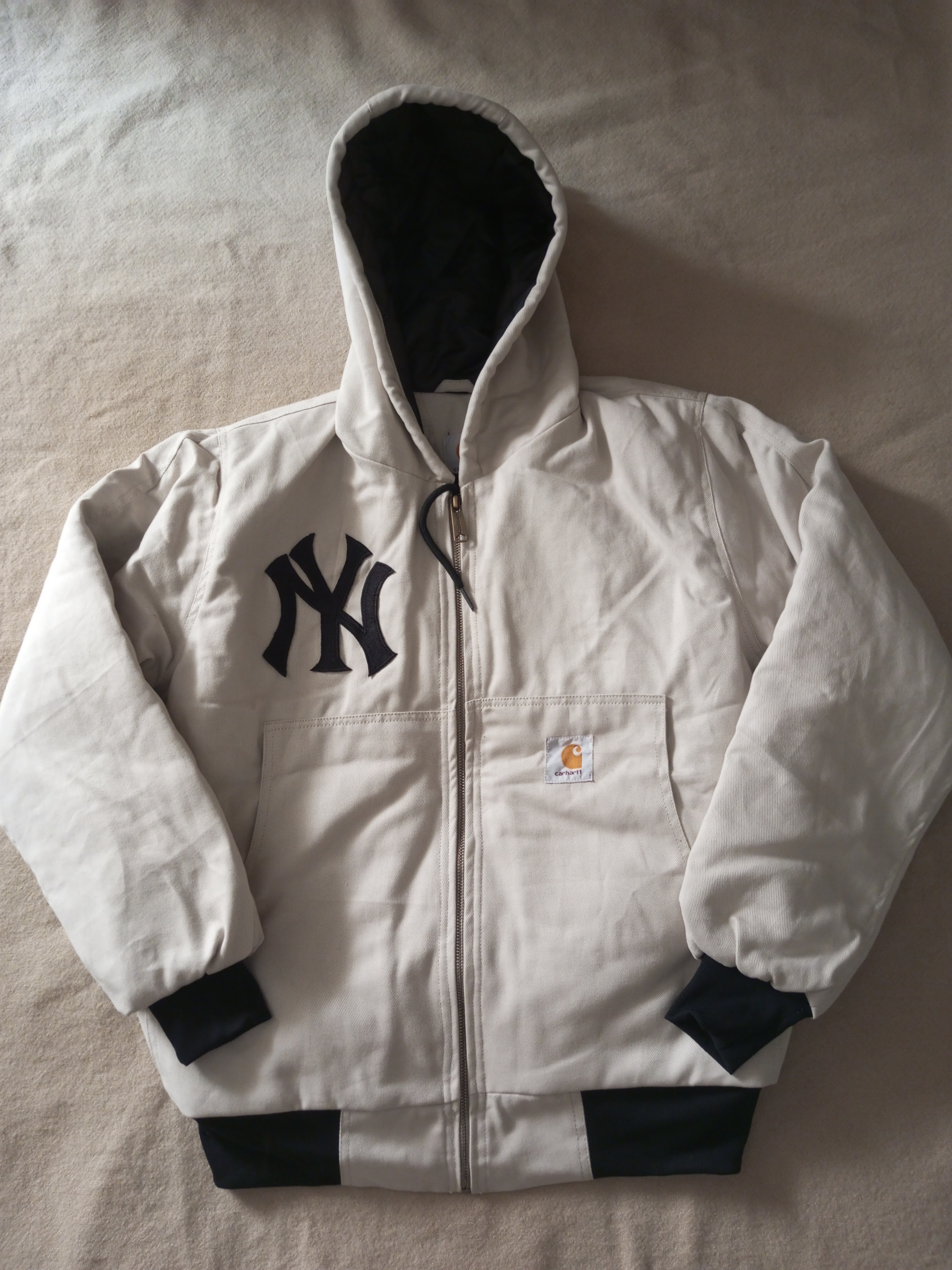 Carhartt x Yankees Moletons Beje Rework Estilo 20 pcs