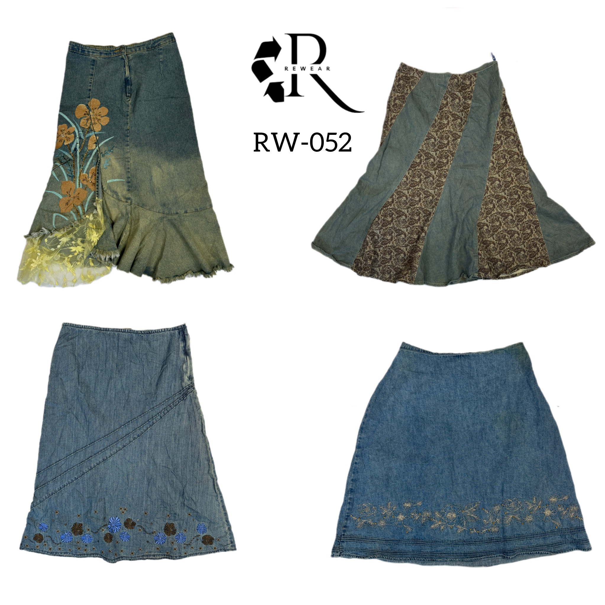 Y2K Unique Denim Skirts (RW-052)