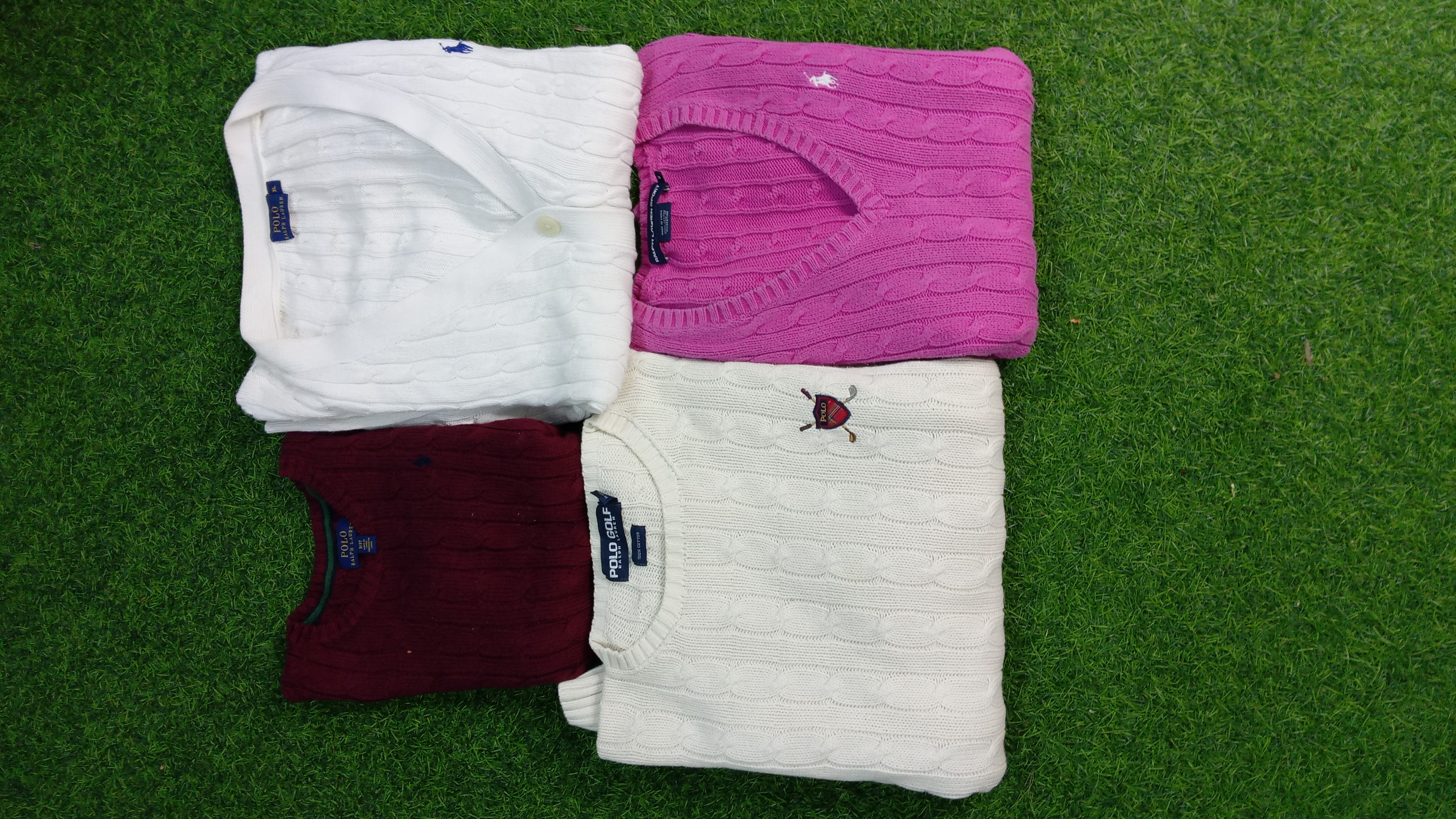 Ralph luaren cable knit sweaters. 25 pcs.