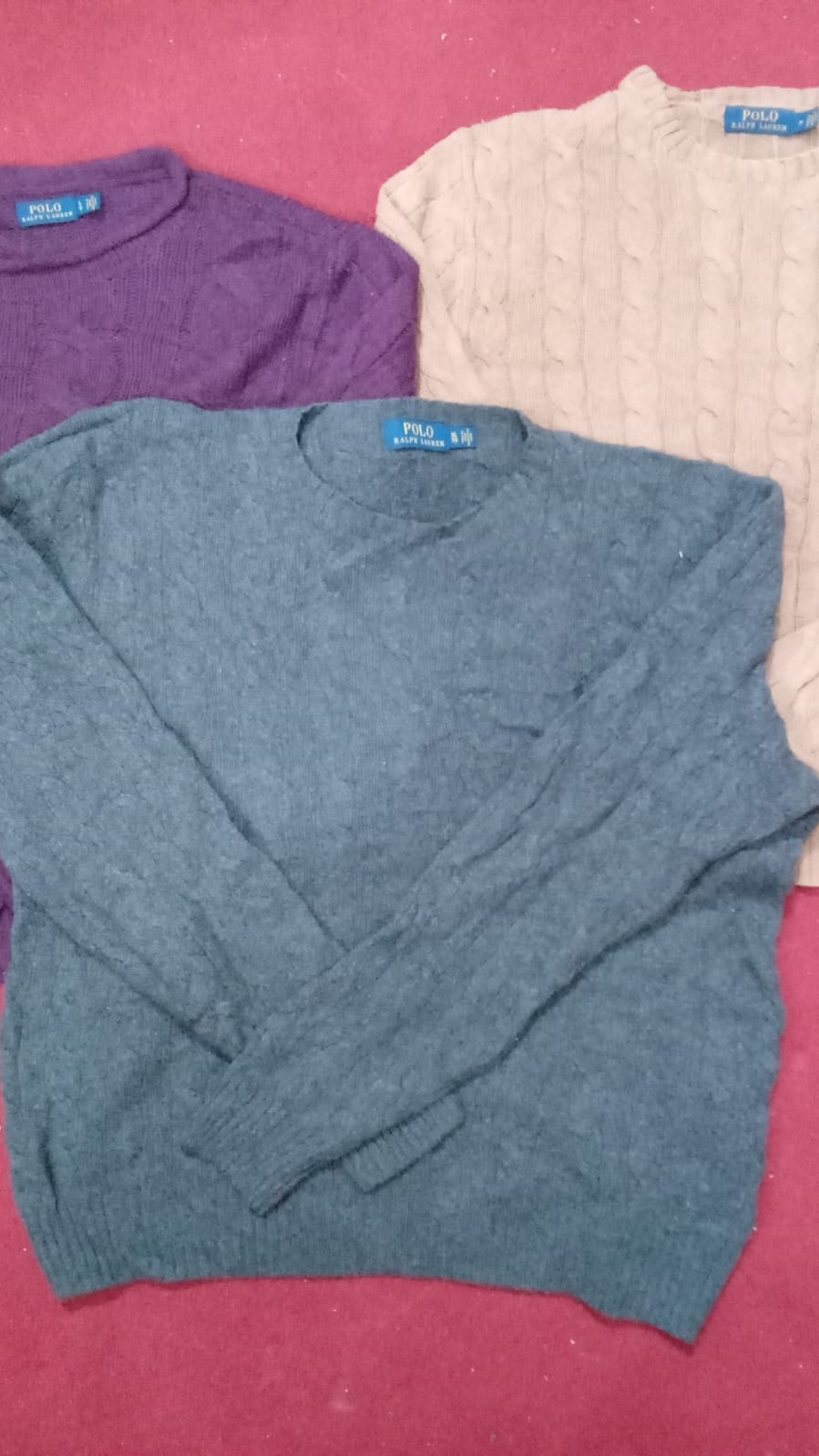 Suéteres de punto trenzado de Ralph Lauren 15 pcs.