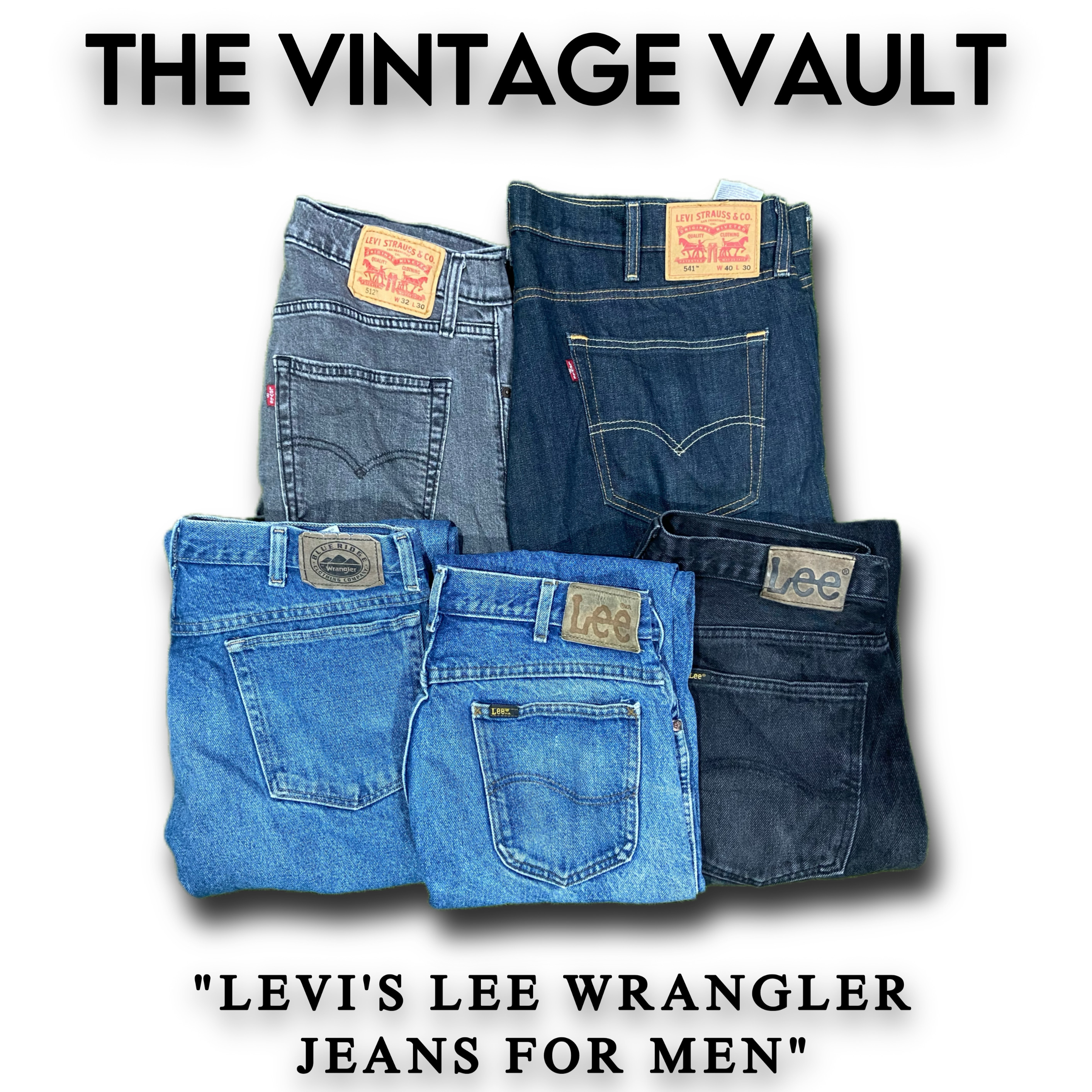 Levi's Lee Wrangler Jeans per Uomini - 25 pezzi