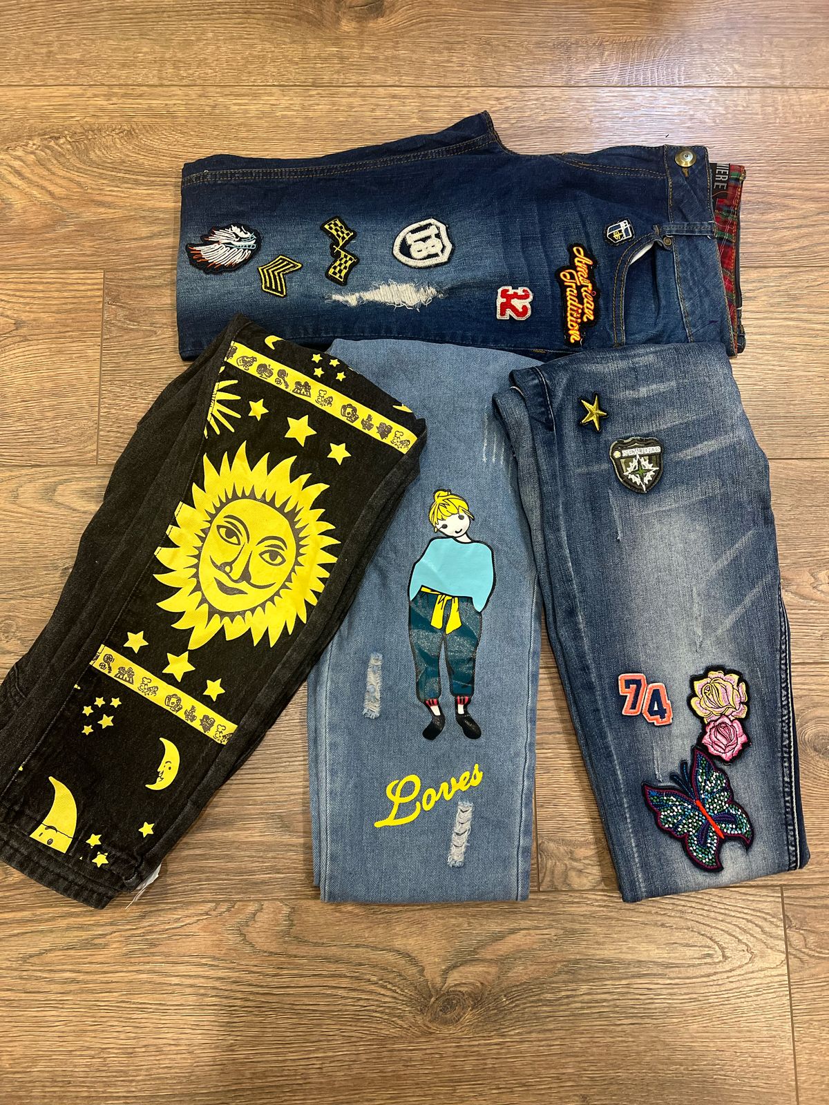 Embroidery / Printed Jeans