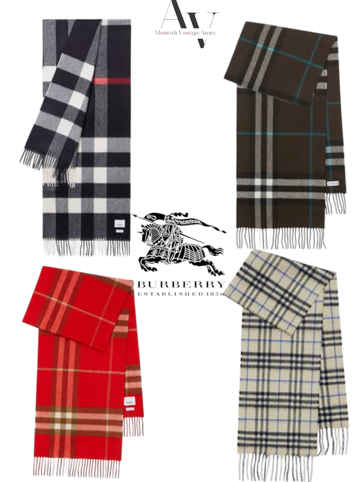 Controlla sciarpe burberry 100 pezzi