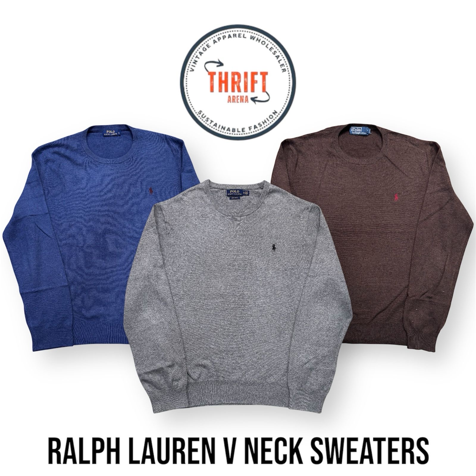 Ralph Lauren Round Neck Sweaters 5PCs