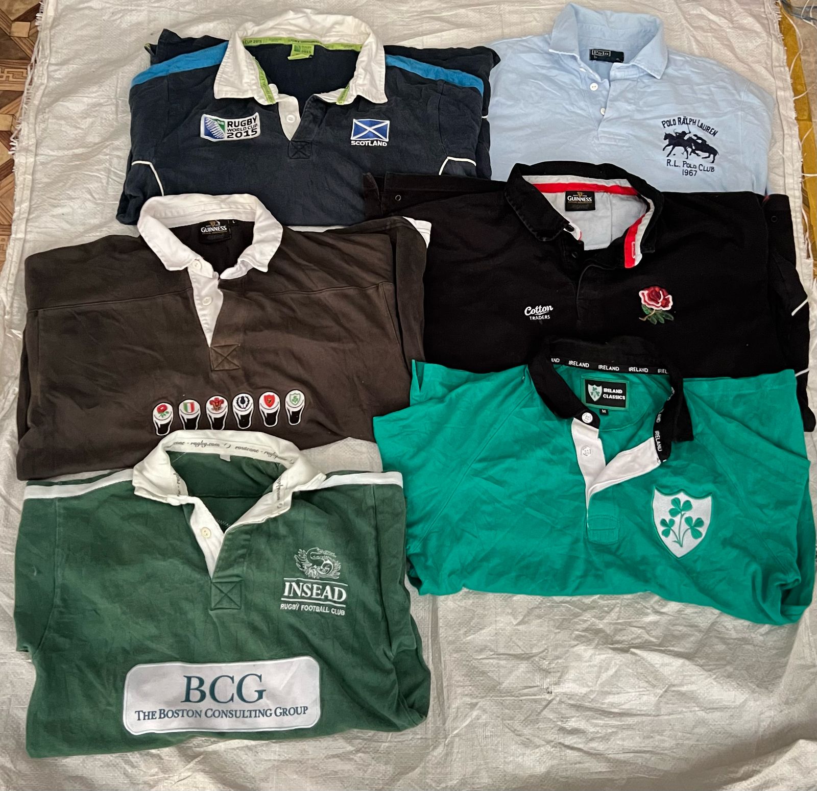 Mix vintage club rugby shirts 1