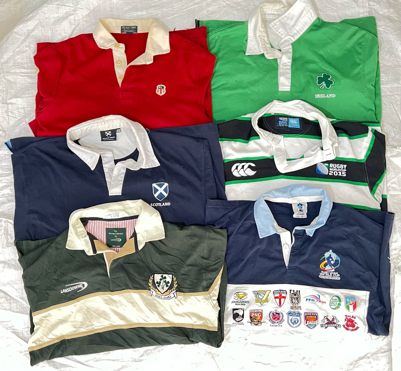 Mix de maillots de rugby vintage 7