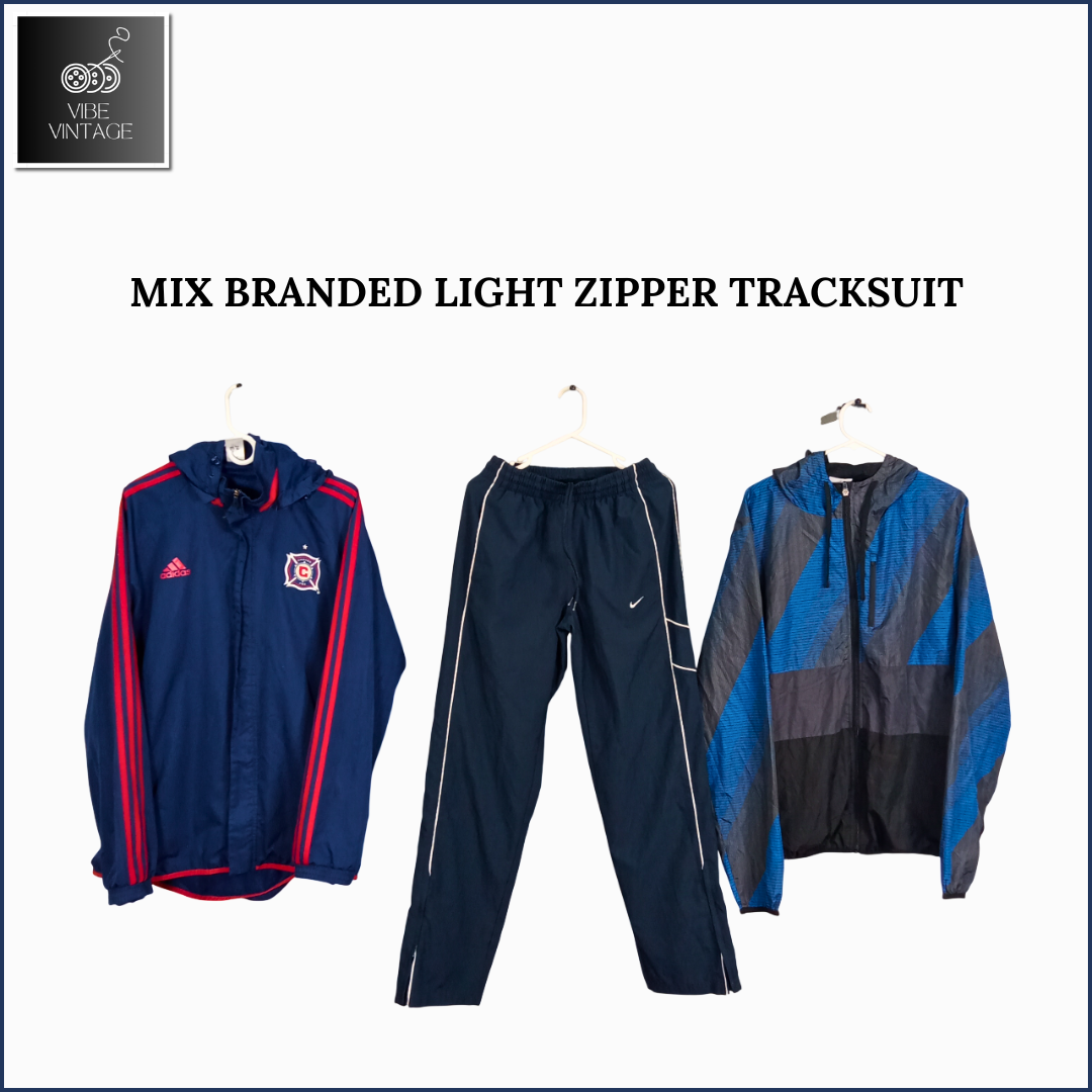 MIX MARKEN LIGHT ZIPPER TRAININGSANZÜGE - 35 STÜCK