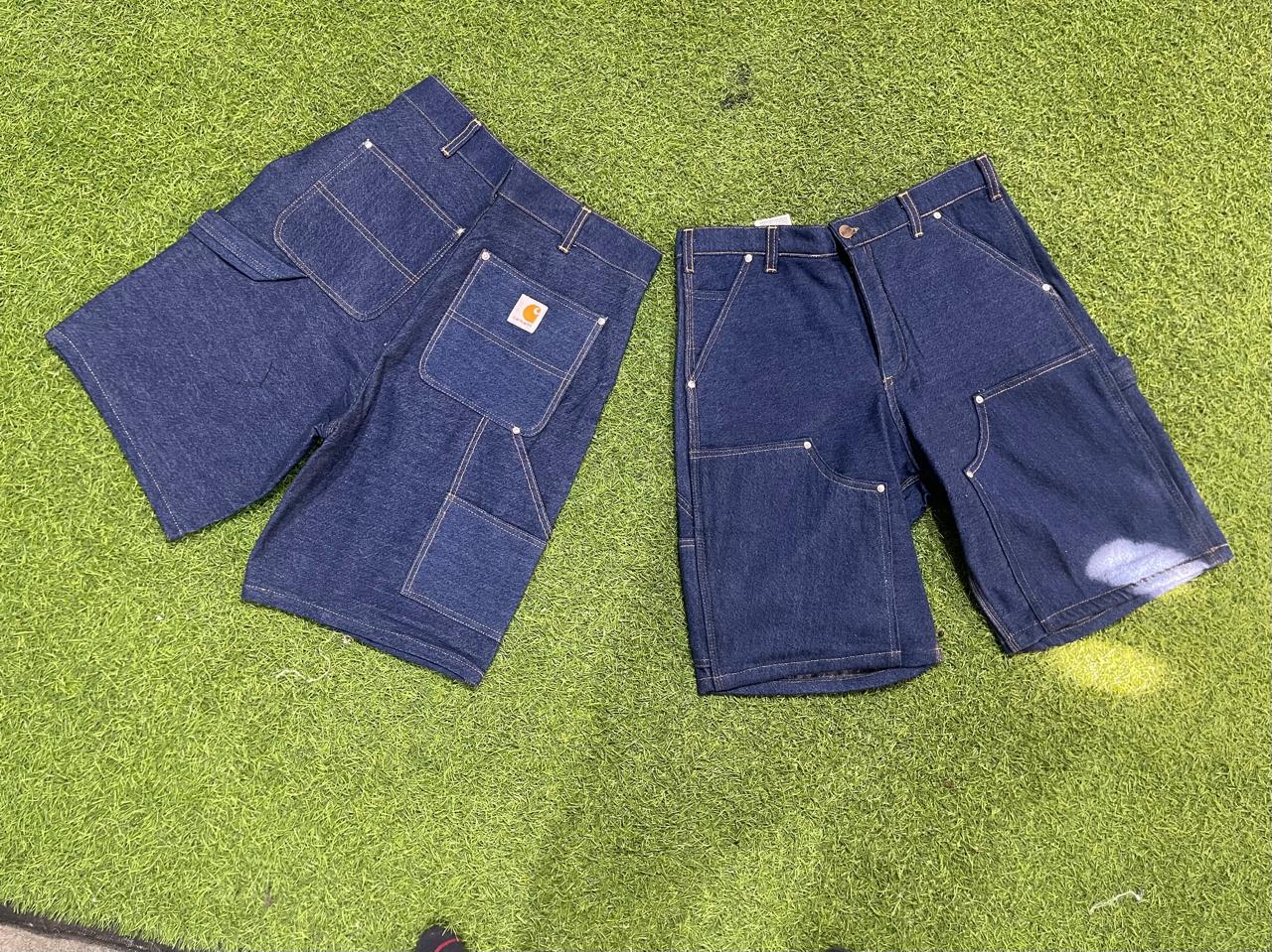 Shorts en denim bleu Carhartt de style retravaillé - 50 pièces